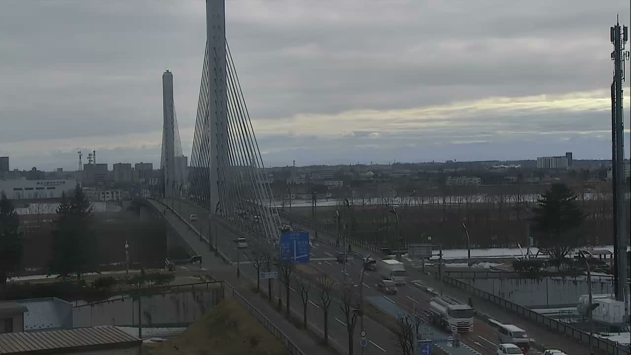 Obihiro, Tokachi Bridge & River ( 帯広・十勝橋・川 ) Live Cam - 2 Chome, Kinoodorihigashi, Otofuke, Kato, Tokachi, Hokkaido, Japan