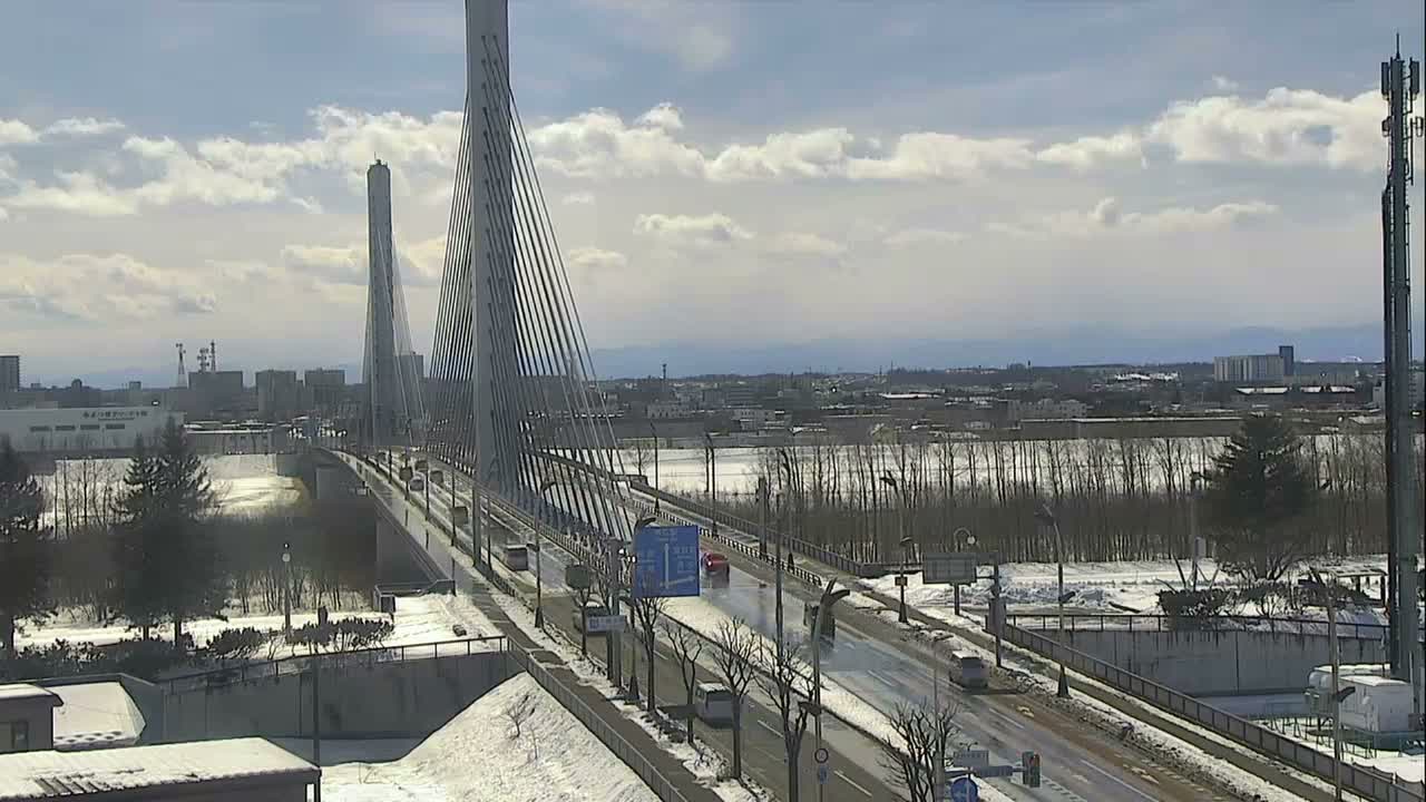 Obihiro, Tokachi Bridge & River ( 帯広・十勝橋・川 ) Live Cam - 2 Chome, Kinoodorihigashi, Otofuke, Kato, Tokachi, Hokkaido, Japan