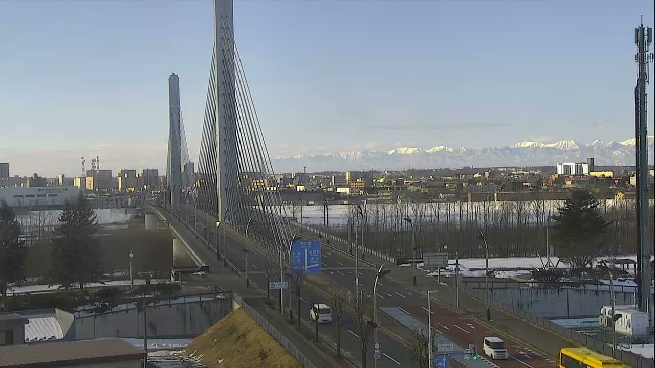 Obihiro, Tokachi Bridge & River ( 帯広・十勝橋・川 ) Live Cam - 2 Chome, Kinoodorihigashi, Otofuke, Kato, Tokachi, Hokkaido, Japan