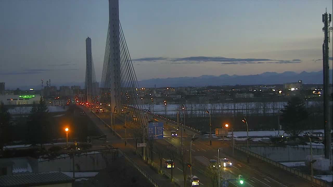 Obihiro, Tokachi Bridge & River ( 帯広・十勝橋・川 ) Live Cam - 2 Chome, Kinoodorihigashi, Otofuke, Kato, Tokachi, Hokkaido, Japan