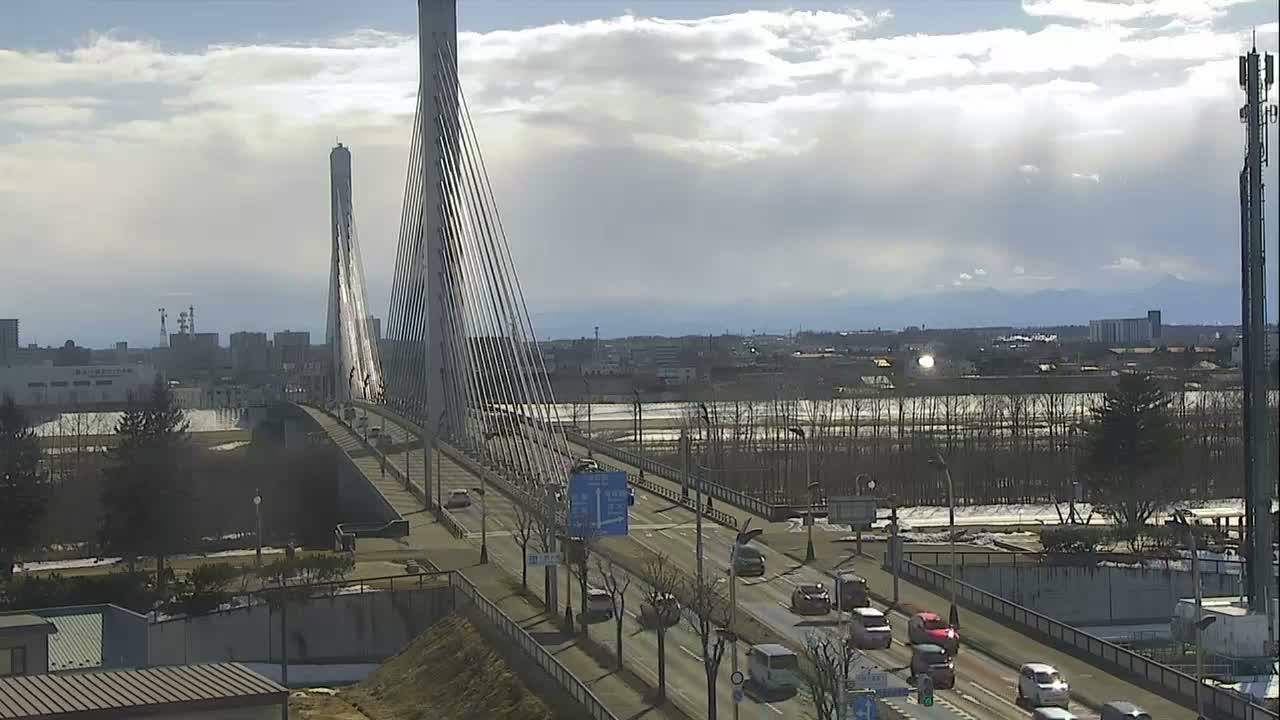 Obihiro, Tokachi Bridge & River ( 帯広・十勝橋・川 ) Live Cam - 2 Chome, Kinoodorihigashi, Otofuke, Kato, Tokachi, Hokkaido, Japan