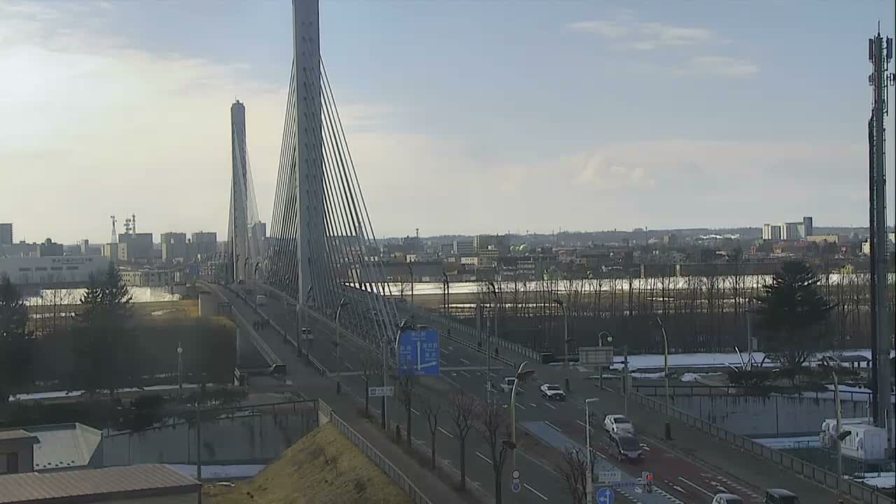 Obihiro, Tokachi Bridge & River ( 帯広・十勝橋・川 ) Live Cam - 2 Chome, Kinoodorihigashi, Otofuke, Kato, Tokachi, Hokkaido, Japan