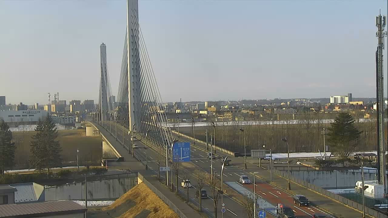 Obihiro, Tokachi Bridge & River ( 帯広・十勝橋・川 ) Live Cam - 2 Chome, Kinoodorihigashi, Otofuke, Kato, Tokachi, Hokkaido, Japan