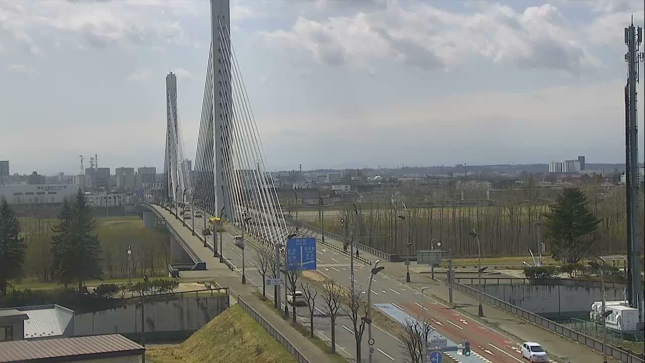 Obihiro, Tokachi Bridge & River ( 帯広・十勝橋・川 ) Live Cam - 2 Chome, Kinoodorihigashi, Otofuke, Kato, Tokachi, Hokkaido, Japan