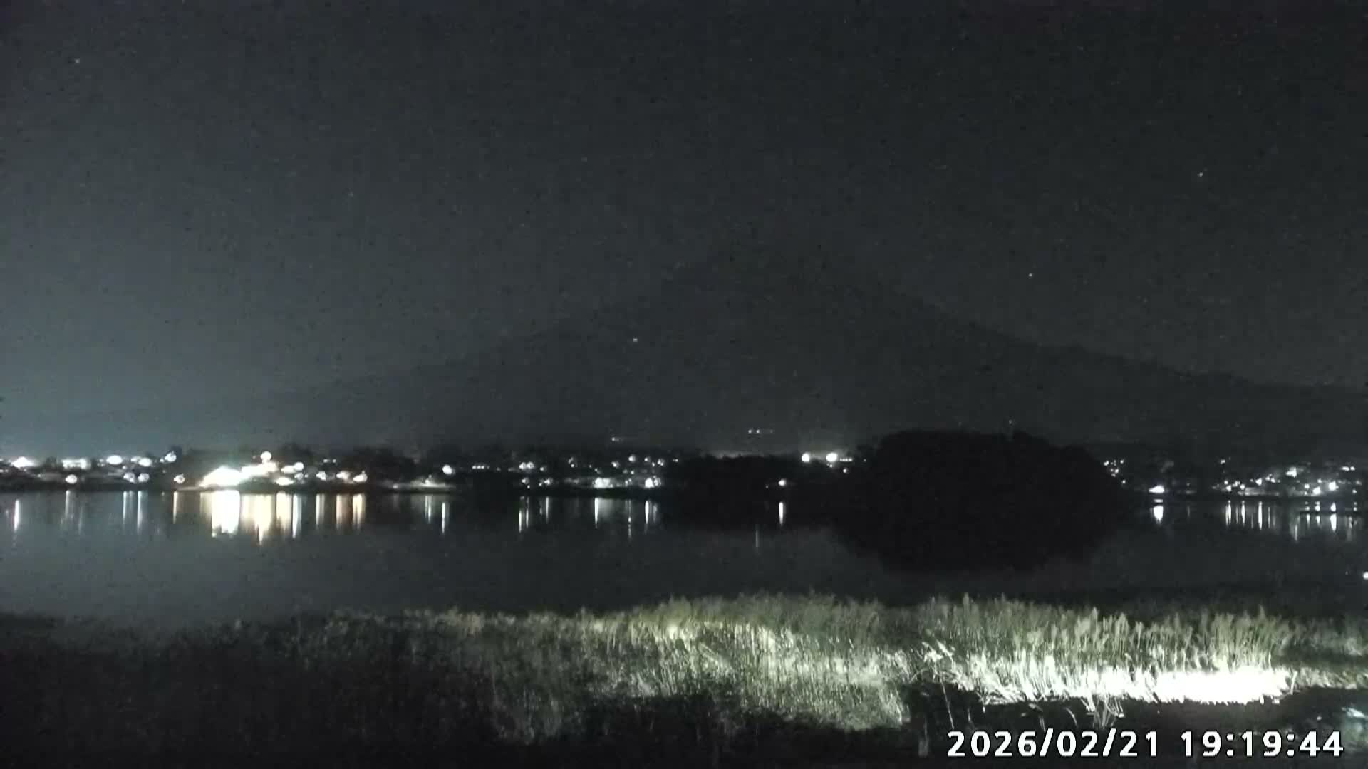 Fujikawaguchiko, Mount Fuji & Lake Kawaguchiko View from Oishi Park ( 大石公園からの富士河口湖、河口湖、富士山の眺め ) Live Cam  - Oishi, Fujikawaguchiko, Minamitsuru, Yamanashi, Tokai, Chubu, Japan