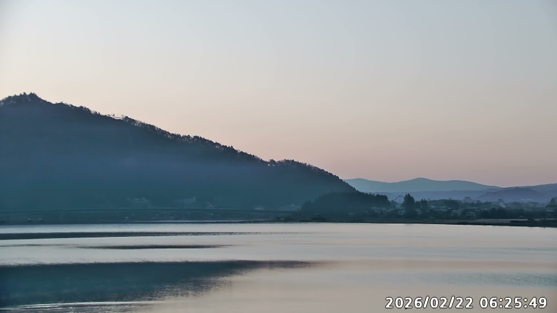 Fujikawaguchiko, Mount Fuji & Lake Kawaguchiko View from Oishi Park ( 大石公園からの富士河口湖、河口湖、富士山の眺め ) Live Cam  - Oishi, Fujikawaguchiko, Minamitsuru, Yamanashi, Tokai, Chubu, Japan
