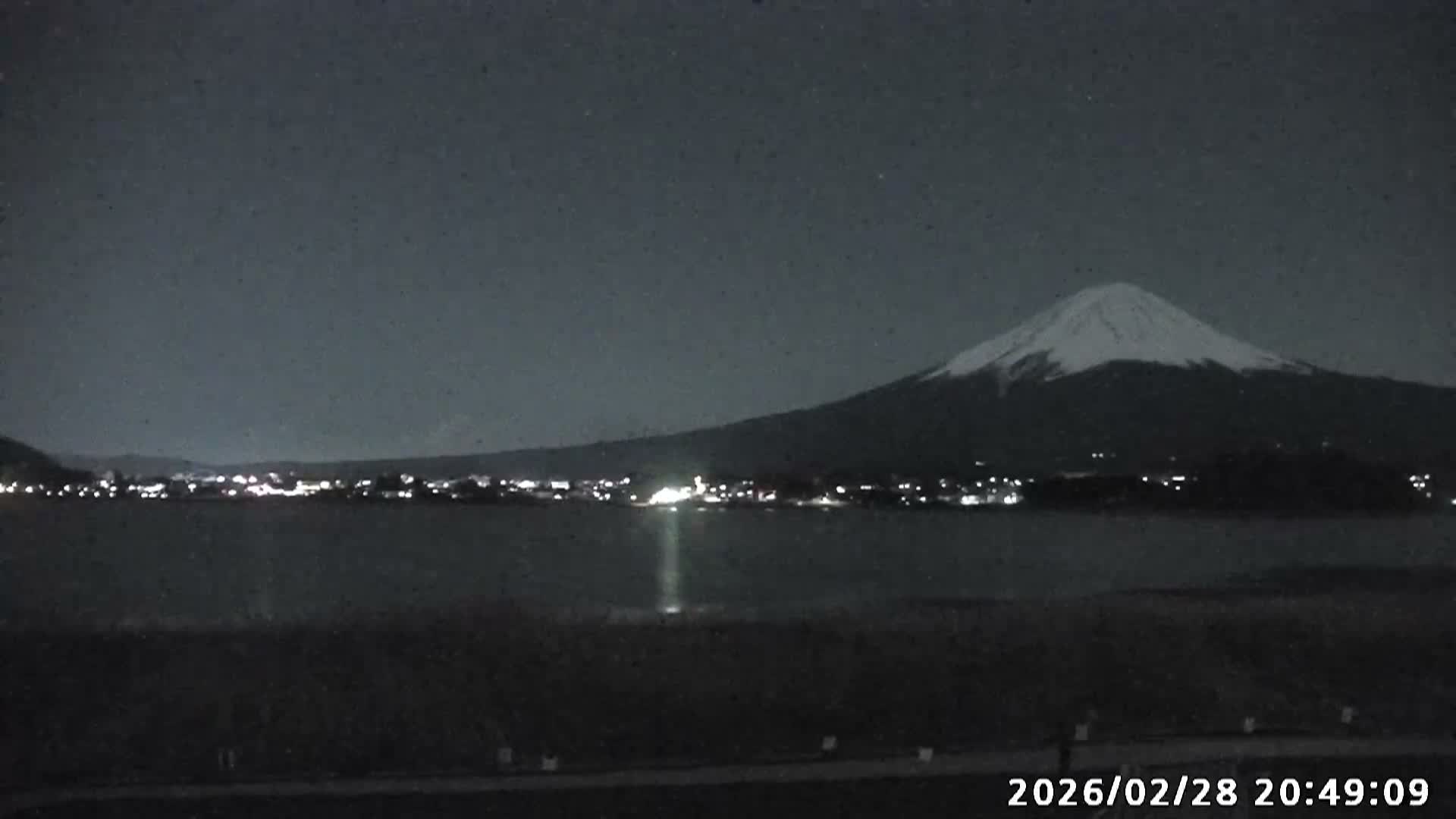 Fujikawaguchiko, Mount Fuji & Lake Kawaguchiko View from Oishi Park ( 大石公園からの富士河口湖、河口湖、富士山の眺め ) Live Cam  - Oishi, Fujikawaguchiko, Minamitsuru, Yamanashi, Tokai, Chubu, Japan