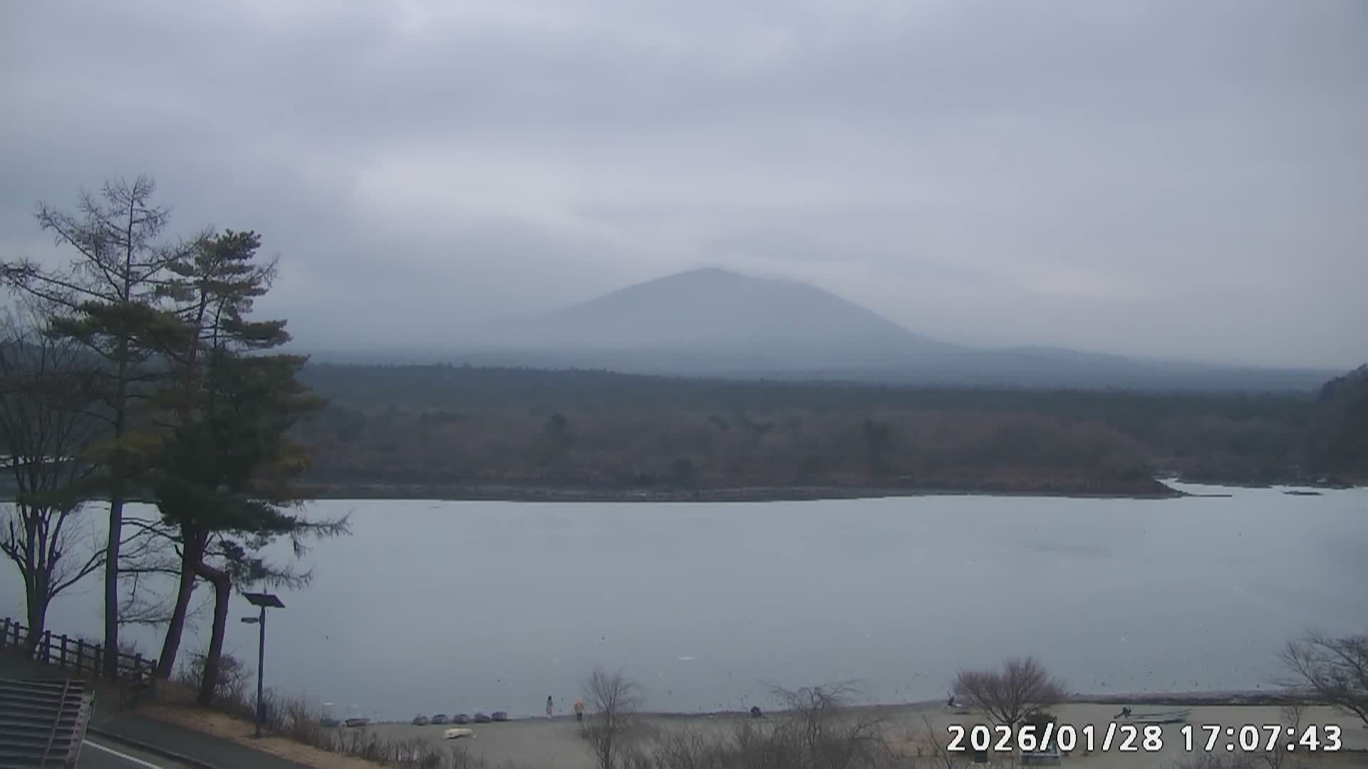 Fujikawaguchiko, Mount Fuji & Lake Shoji View ( 富士河口湖、富士山、精進湖の眺め ) Live Cam  - Shoji, Fujikawaguchiko, Minamitsuru, Yamanashi, Tokai, Chubu, Japan