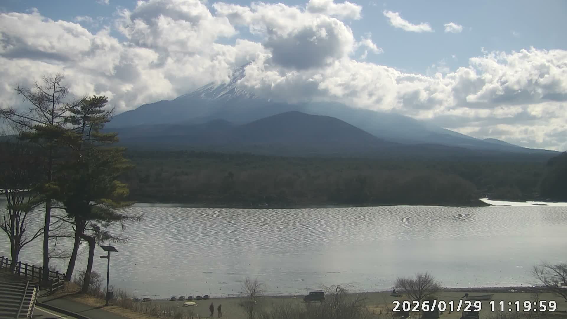 Fujikawaguchiko, Mount Fuji & Lake Shoji View ( 富士河口湖、富士山、精進湖の眺め ) Live Cam  - Shoji, Fujikawaguchiko, Minamitsuru, Yamanashi, Tokai, Chubu, Japan