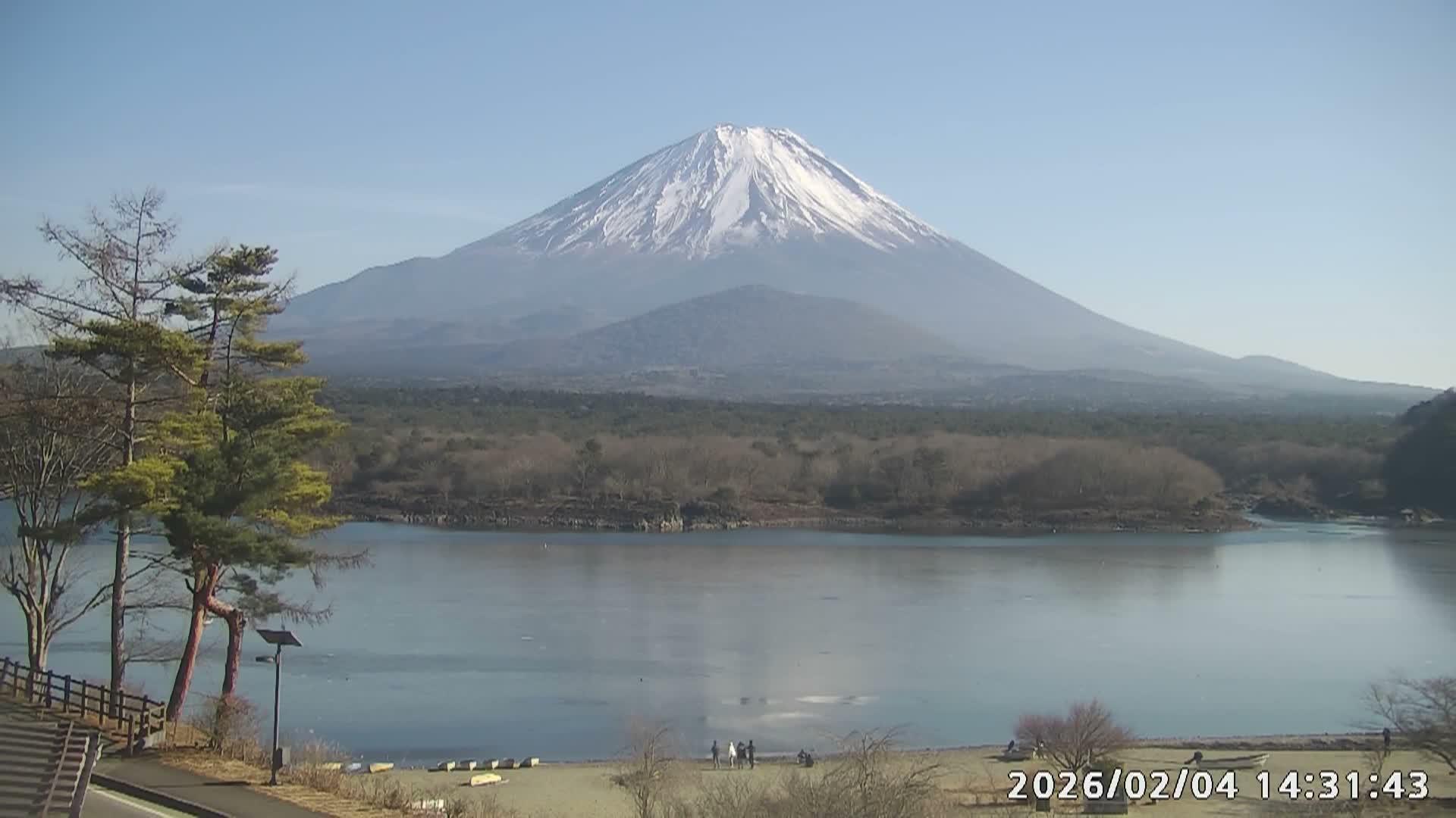 Fujikawaguchiko, Mount Fuji & Lake Shoji View ( 富士河口湖、富士山、精進湖の眺め ) Live Cam  - Shoji, Fujikawaguchiko, Minamitsuru, Yamanashi, Tokai, Chubu, Japan