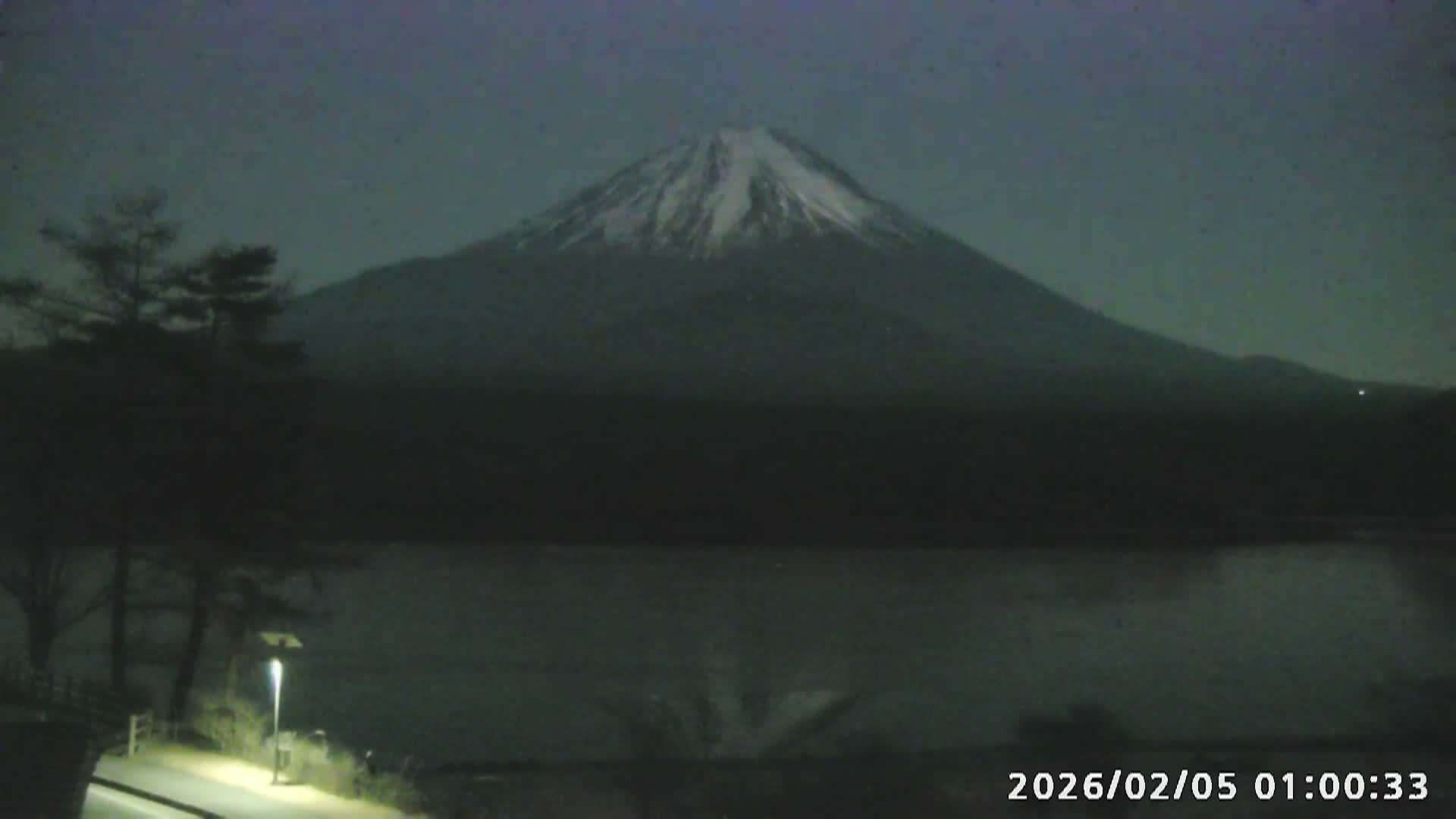 Fujikawaguchiko, Mount Fuji & Lake Shoji View ( 富士河口湖、富士山、精進湖の眺め ) Live Cam  - Shoji, Fujikawaguchiko, Minamitsuru, Yamanashi, Tokai, Chubu, Japan