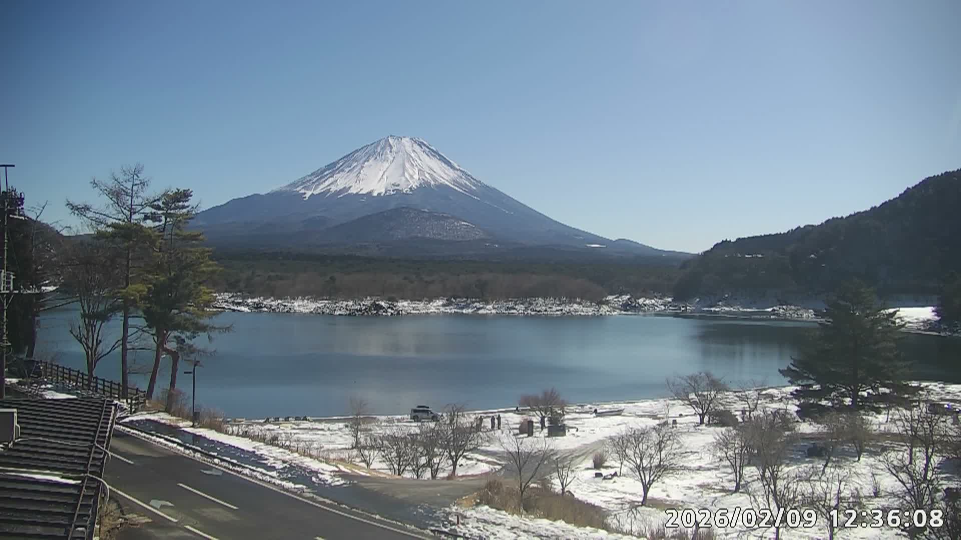 Fujikawaguchiko, Mount Fuji & Lake Shoji View ( 富士河口湖、富士山、精進湖の眺め ) Live Cam  - Shoji, Fujikawaguchiko, Minamitsuru, Yamanashi, Tokai, Chubu, Japan