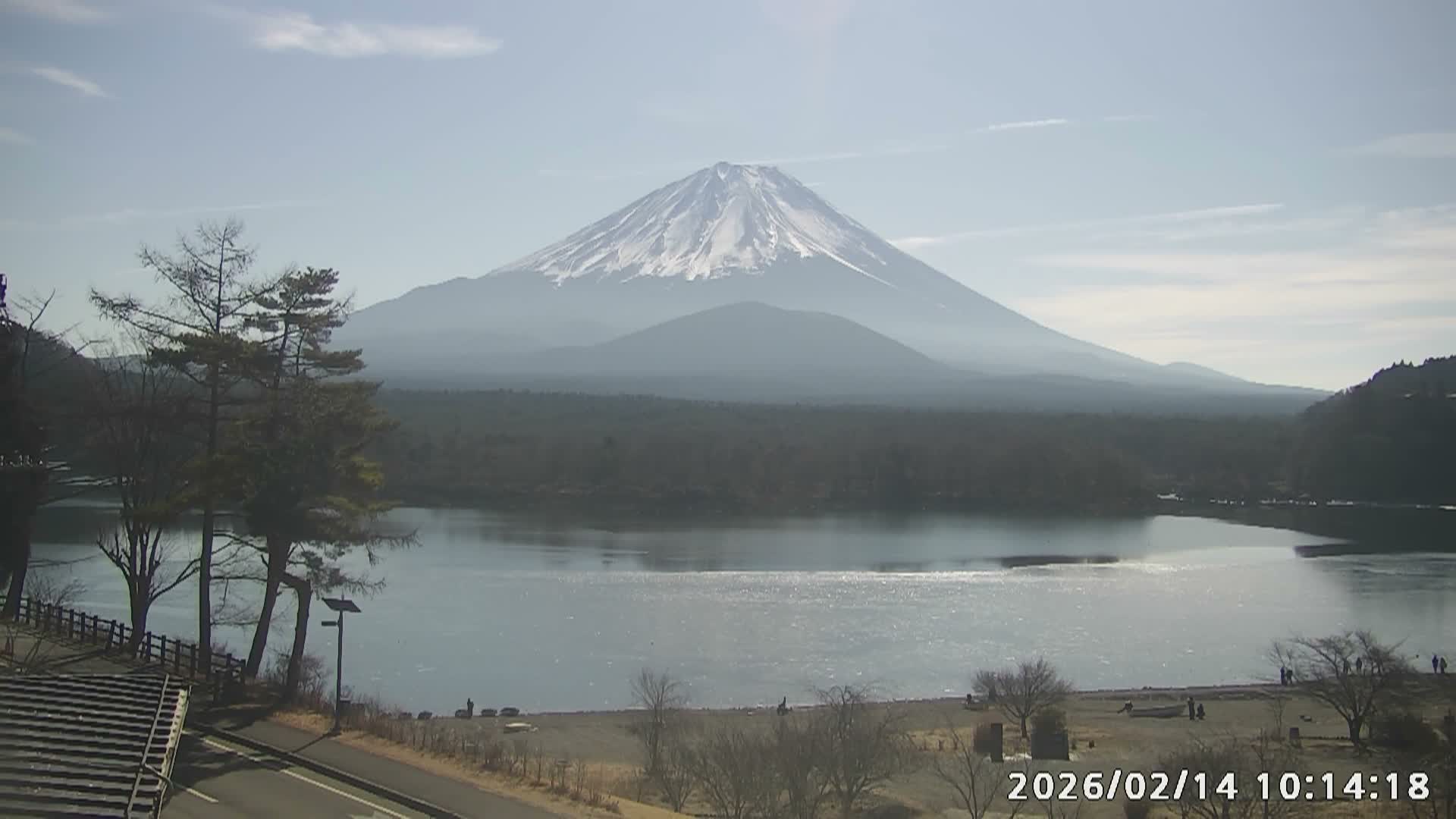 Fujikawaguchiko, Mount Fuji & Lake Shoji View ( 富士河口湖、富士山、精進湖の眺め ) Live Cam  - Shoji, Fujikawaguchiko, Minamitsuru, Yamanashi, Tokai, Chubu, Japan