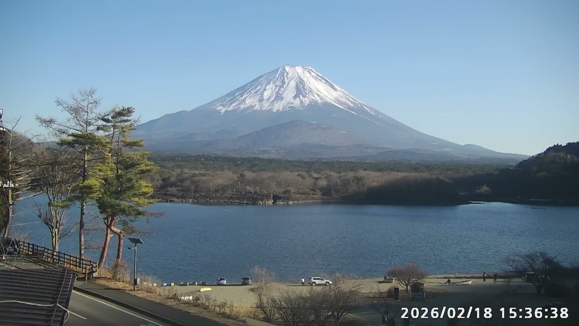 Fujikawaguchiko, Mount Fuji & Lake Shoji View ( 富士河口湖、富士山、精進湖の眺め ) Live Cam  - Shoji, Fujikawaguchiko, Minamitsuru, Yamanashi, Tokai, Chubu, Japan