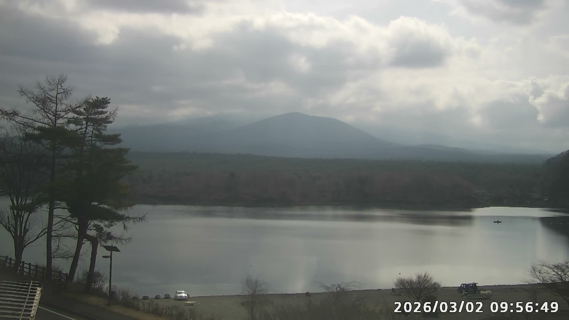 Fujikawaguchiko, Mount Fuji & Lake Shoji View ( 富士河口湖、富士山、精進湖の眺め ) Live Cam  - Shoji, Fujikawaguchiko, Minamitsuru, Yamanashi, Tokai, Chubu, Japan