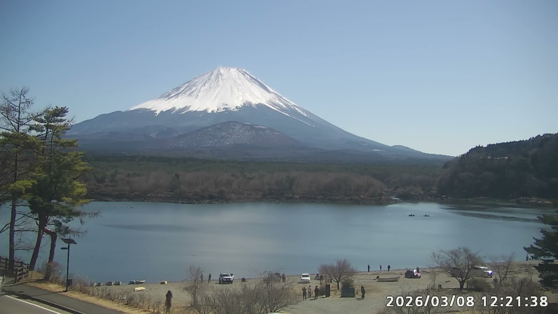 Fujikawaguchiko, Mount Fuji & Lake Shoji View ( 富士河口湖、富士山、精進湖の眺め ) Live Cam  - Shoji, Fujikawaguchiko, Minamitsuru, Yamanashi, Tokai, Chubu, Japan