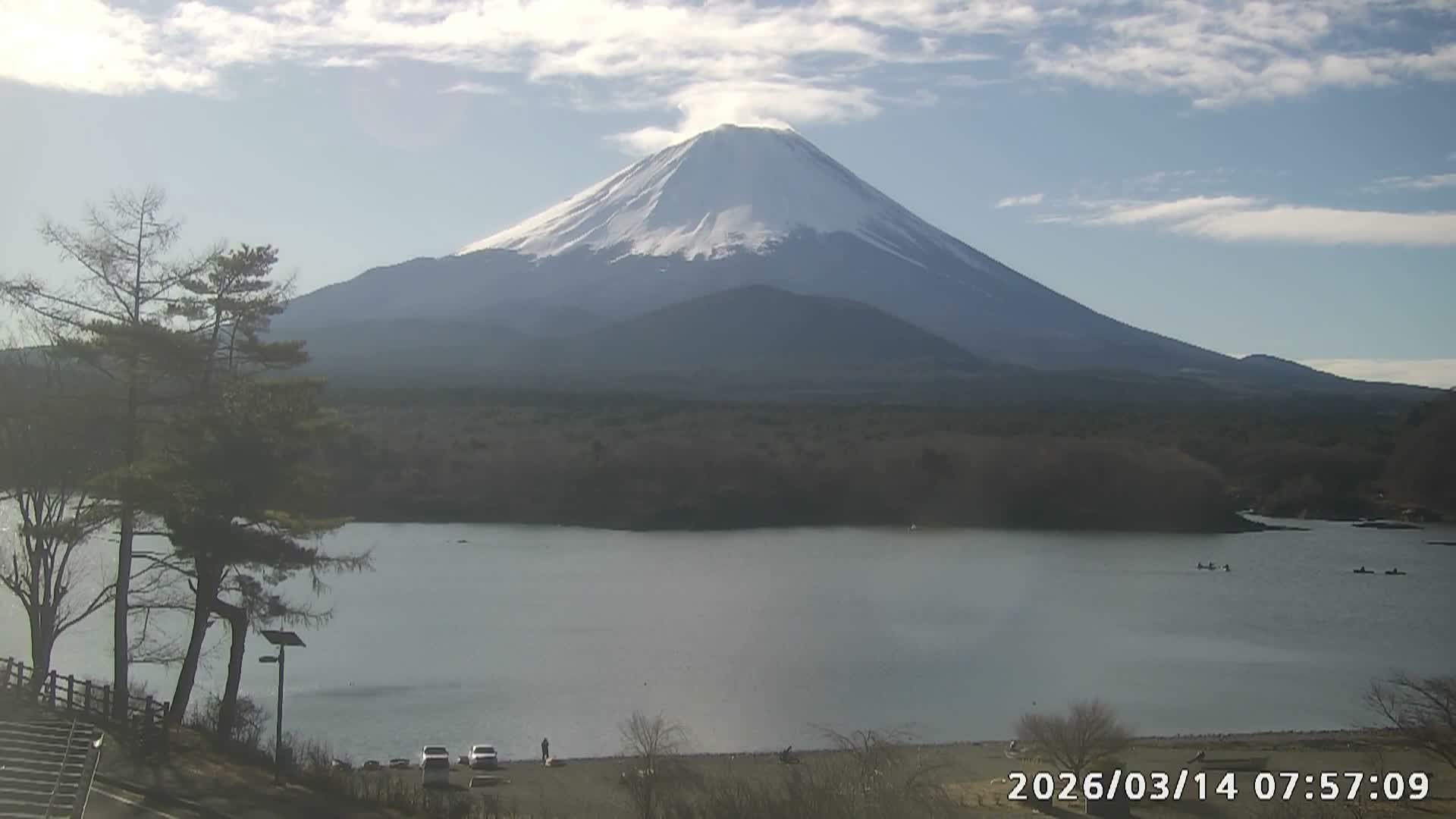 Fujikawaguchiko, Mount Fuji & Lake Shoji View ( 富士河口湖、富士山、精進湖の眺め ) Live Cam  - Shoji, Fujikawaguchiko, Minamitsuru, Yamanashi, Tokai, Chubu, Japan