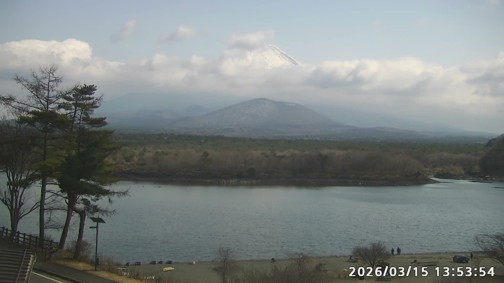 Fujikawaguchiko, Mount Fuji & Lake Shoji View ( 富士河口湖、富士山、精進湖の眺め ) Live Cam  - Shoji, Fujikawaguchiko, Minamitsuru, Yamanashi, Tokai, Chubu, Japan