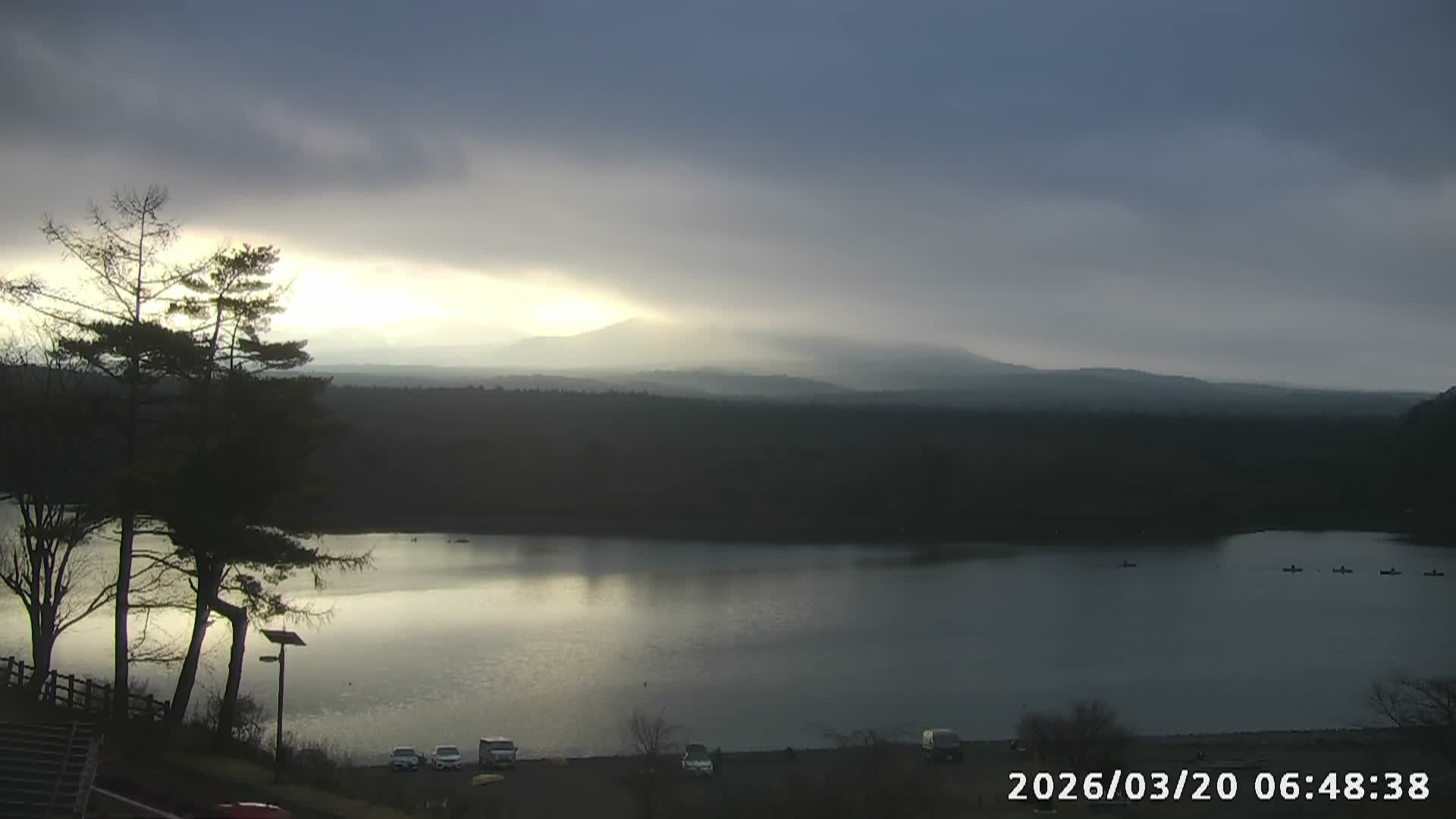 Fujikawaguchiko, Mount Fuji & Lake Shoji View ( 富士河口湖、富士山、精進湖の眺め ) Live Cam  - Shoji, Fujikawaguchiko, Minamitsuru, Yamanashi, Tokai, Chubu, Japan