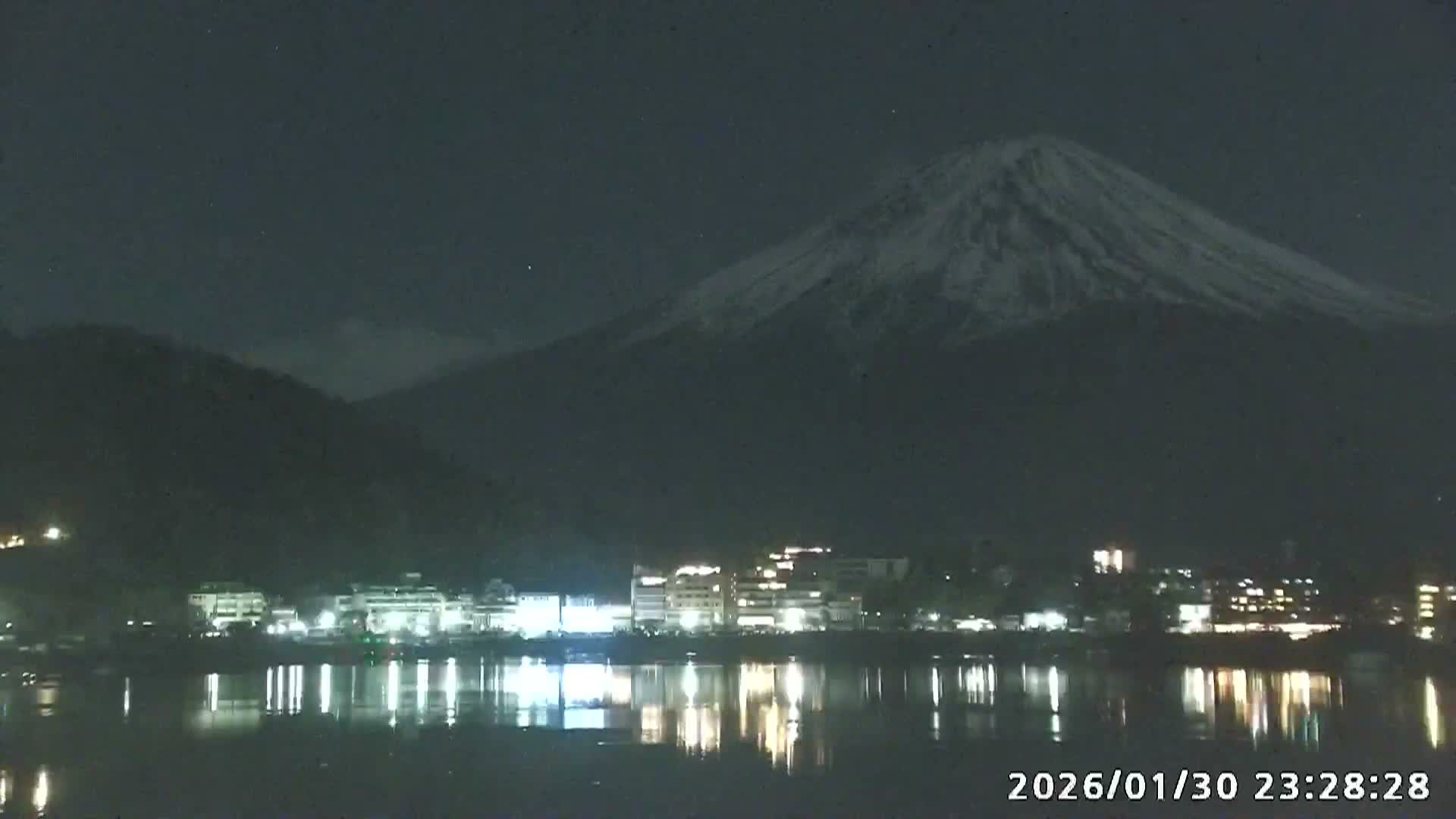 Fujikawaguchiko, Kawaguchi,  Mount Fuji & Lake Kawaguchiko View  ( 富士河口湖、川口、富士山、河口湖の眺め ) Live Cam -  Kawaguchi, Fujikawaguchiko, Minamitsuru, Yamanashi, Tokai, Chubu, Japan