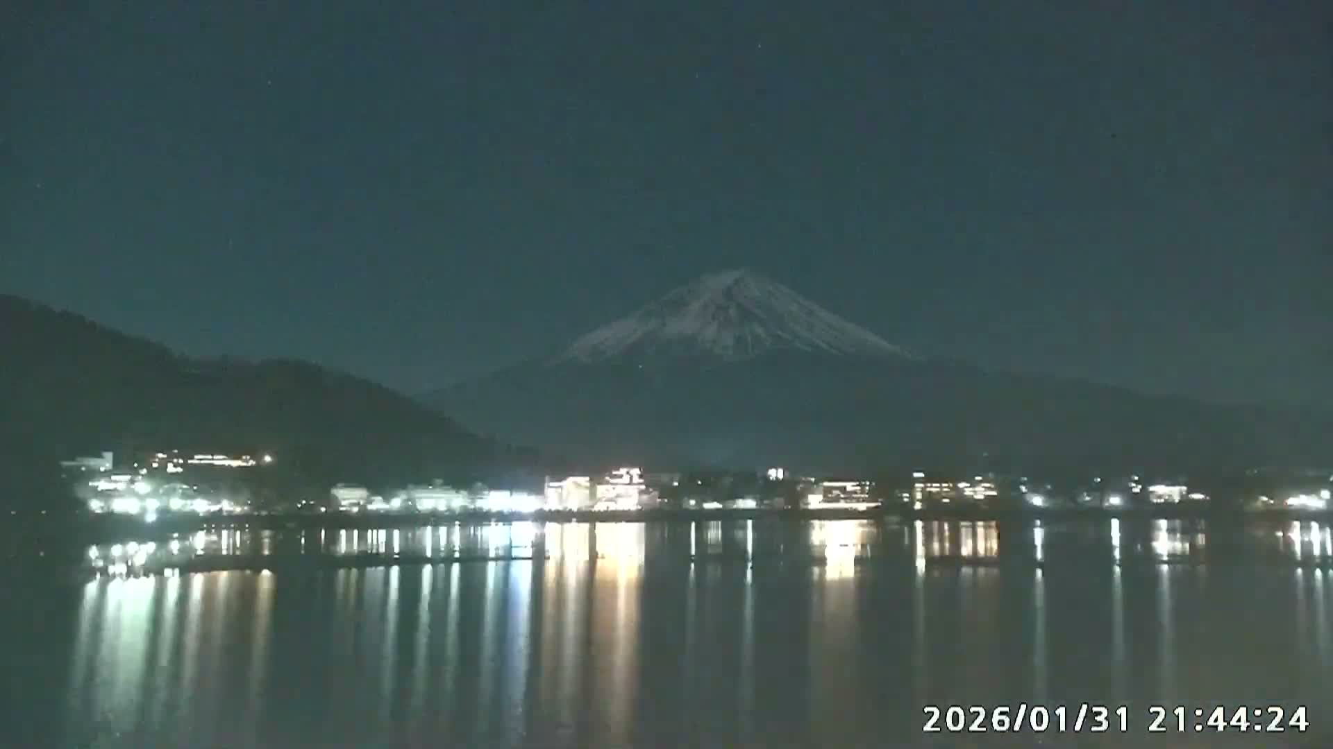 Fujikawaguchiko, Kawaguchi,  Mount Fuji & Lake Kawaguchiko View  ( 富士河口湖、川口、富士山、河口湖の眺め ) Live Cam -  Kawaguchi, Fujikawaguchiko, Minamitsuru, Yamanashi, Tokai, Chubu, Japan