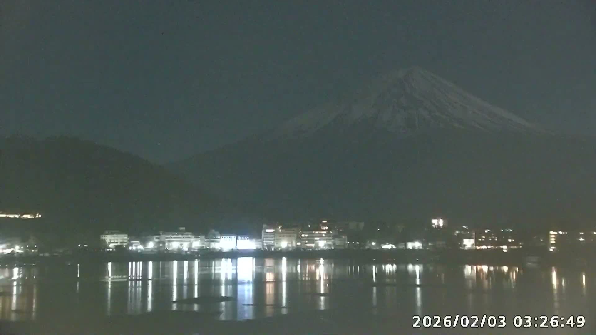 Fujikawaguchiko, Kawaguchi,  Mount Fuji & Lake Kawaguchiko View  ( 富士河口湖、川口、富士山、河口湖の眺め ) Live Cam -  Kawaguchi, Fujikawaguchiko, Minamitsuru, Yamanashi, Tokai, Chubu, Japan