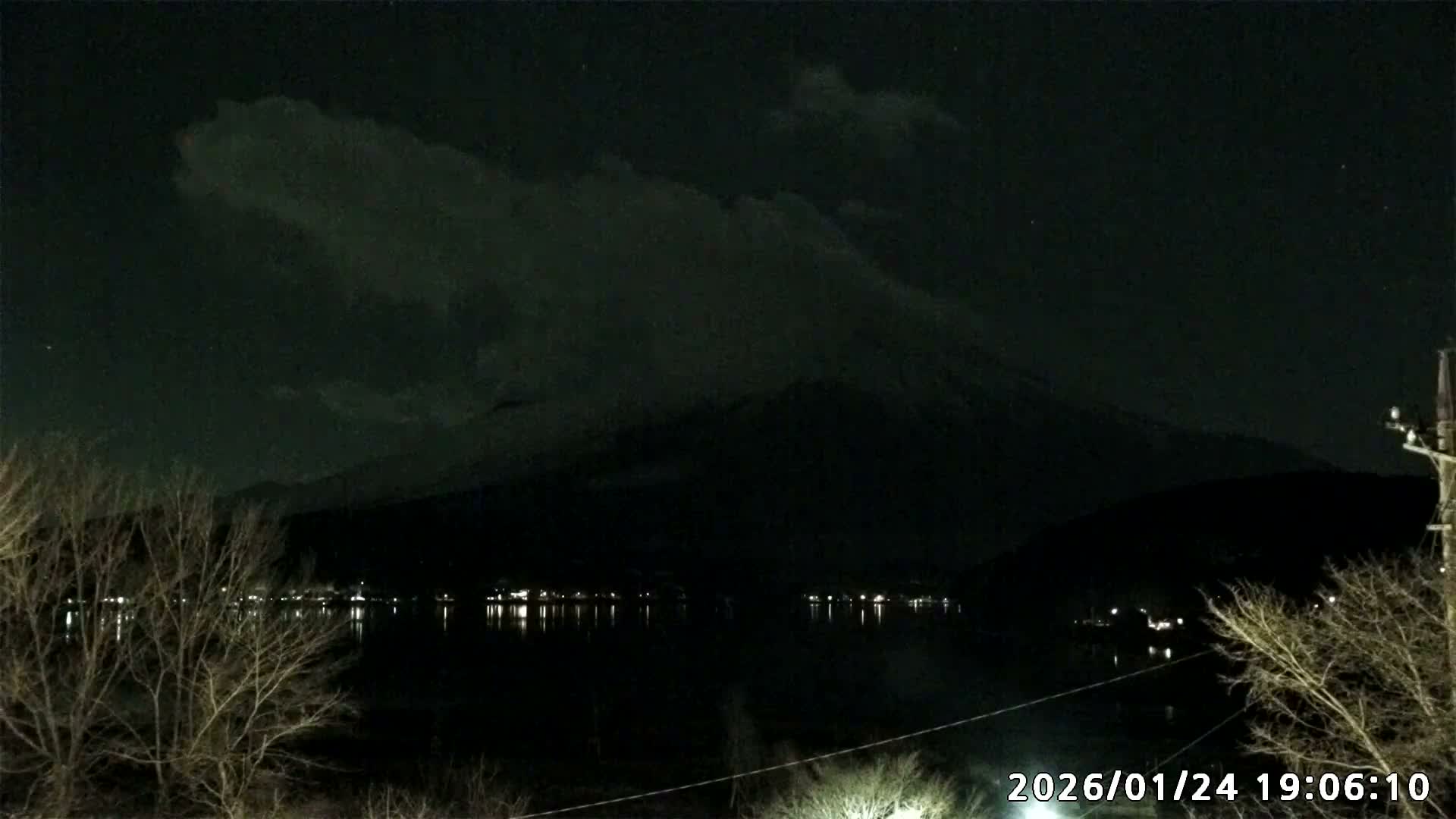 Yamanakako,  Mount Fuji & Lake Yamanaka View  ( 山中湖、富士山、山中湖の眺め ) Live Cam -  Yamanaka,, Yamanakako, Minamitsuru, Yamanashi, Tokai, Chubu, Japan