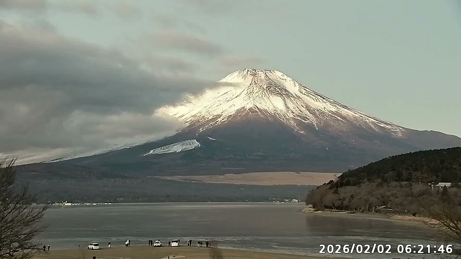 Yamanakako,  Mount Fuji & Lake Yamanaka View  ( 山中湖、富士山、山中湖の眺め ) Live Cam -  Yamanaka,, Yamanakako, Minamitsuru, Yamanashi, Tokai, Chubu, Japan