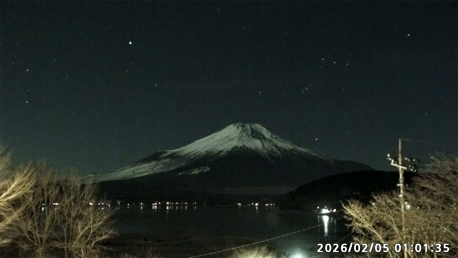 Yamanakako,  Mount Fuji & Lake Yamanaka View  ( 山中湖、富士山、山中湖の眺め ) Live Cam -  Yamanaka,, Yamanakako, Minamitsuru, Yamanashi, Tokai, Chubu, Japan