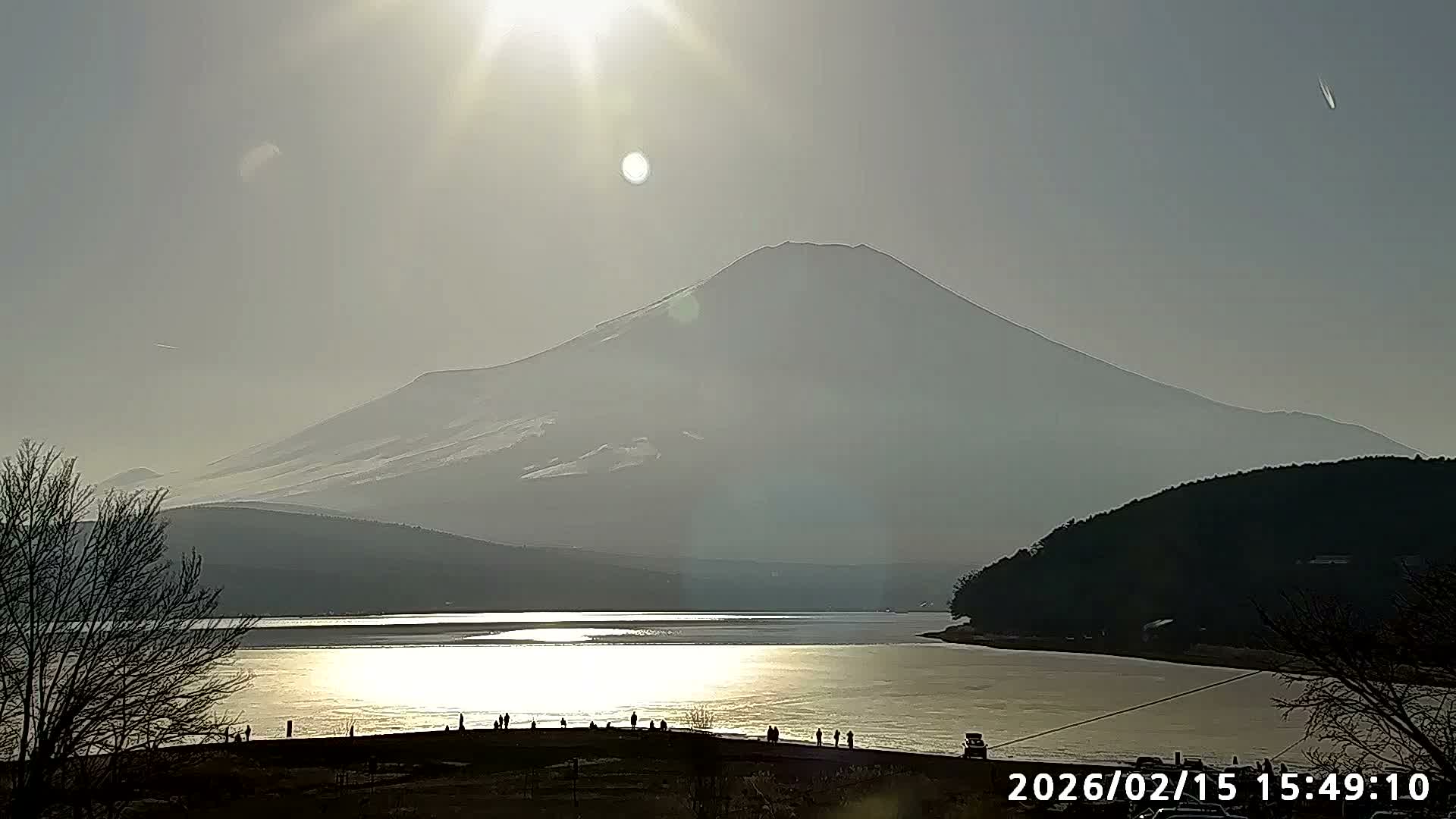 Yamanakako,  Mount Fuji & Lake Yamanaka View  ( 山中湖、富士山、山中湖の眺め ) Live Cam -  Yamanaka,, Yamanakako, Minamitsuru, Yamanashi, Tokai, Chubu, Japan