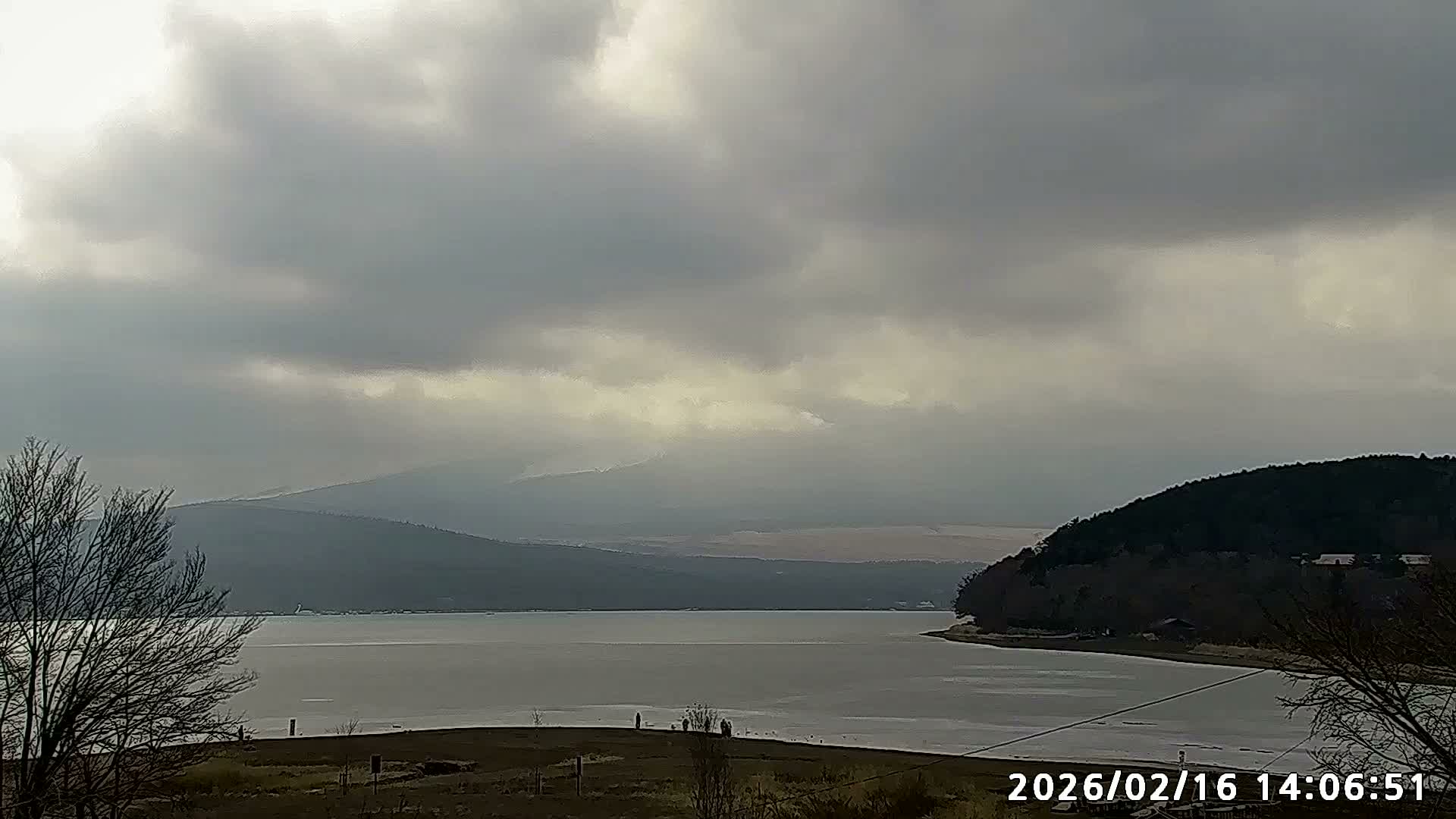 Yamanakako,  Mount Fuji & Lake Yamanaka View  ( 山中湖、富士山、山中湖の眺め ) Live Cam -  Yamanaka,, Yamanakako, Minamitsuru, Yamanashi, Tokai, Chubu, Japan
