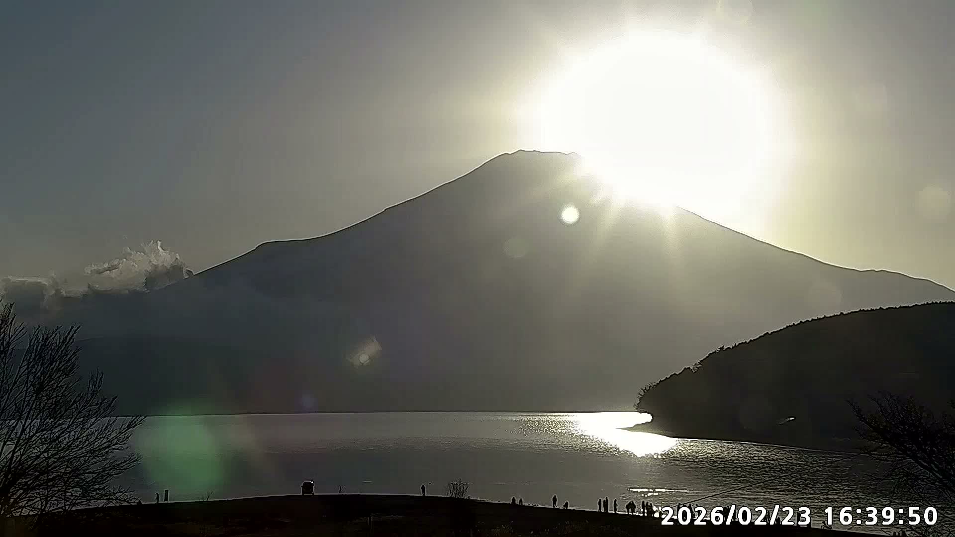 Yamanakako,  Mount Fuji & Lake Yamanaka View  ( 山中湖、富士山、山中湖の眺め ) Live Cam -  Yamanaka,, Yamanakako, Minamitsuru, Yamanashi, Tokai, Chubu, Japan