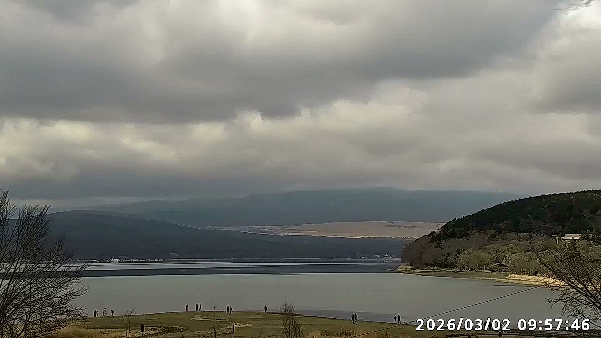 Yamanakako,  Mount Fuji & Lake Yamanaka View  ( 山中湖、富士山、山中湖の眺め ) Live Cam -  Yamanaka,, Yamanakako, Minamitsuru, Yamanashi, Tokai, Chubu, Japan