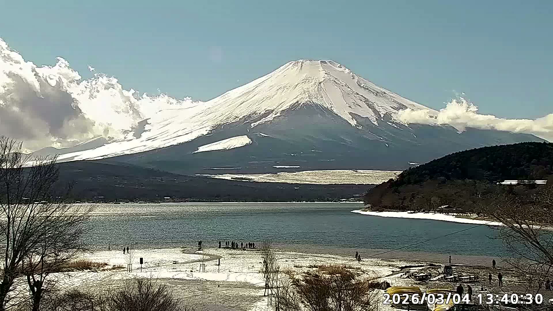 Yamanakako,  Mount Fuji & Lake Yamanaka View  ( 山中湖、富士山、山中湖の眺め ) Live Cam -  Yamanaka,, Yamanakako, Minamitsuru, Yamanashi, Tokai, Chubu, Japan
