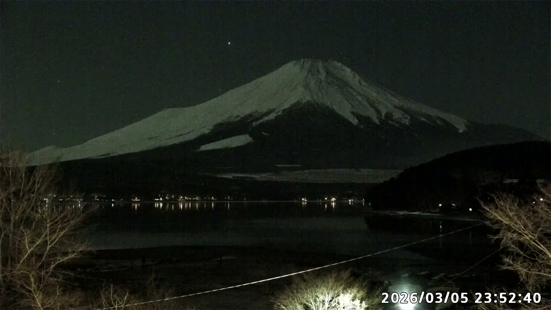 Yamanakako,  Mount Fuji & Lake Yamanaka View  ( 山中湖、富士山、山中湖の眺め ) Live Cam -  Yamanaka,, Yamanakako, Minamitsuru, Yamanashi, Tokai, Chubu, Japan