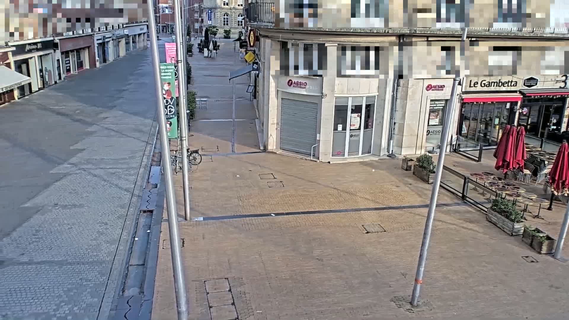 Amiens , Place Gambetta Square Live Cam - Amiens, Somme, Hauts-de-France, France