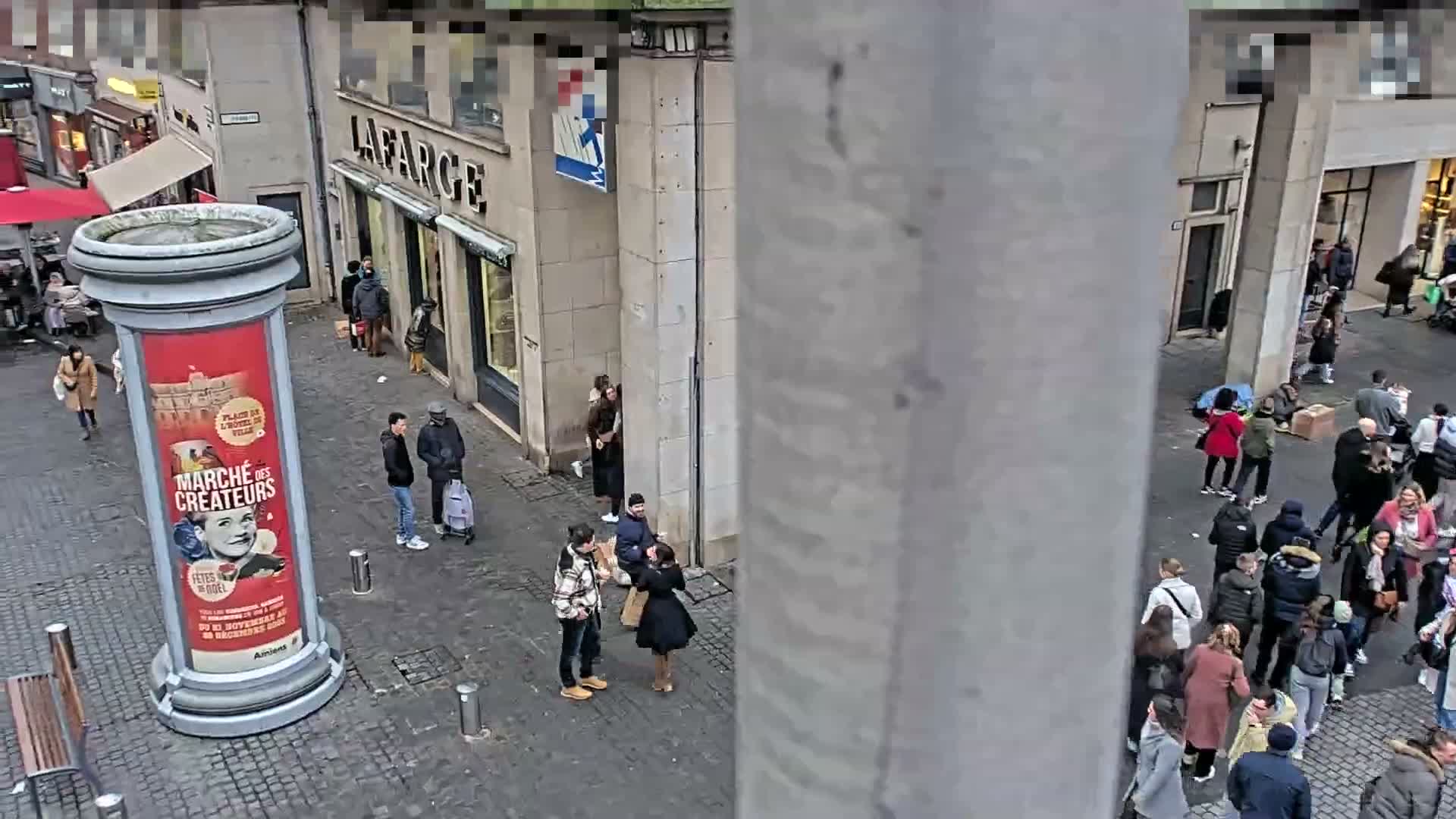 Amiens , Place Gambetta Square Live Cam - Amiens, Somme, Hauts-de-France, France