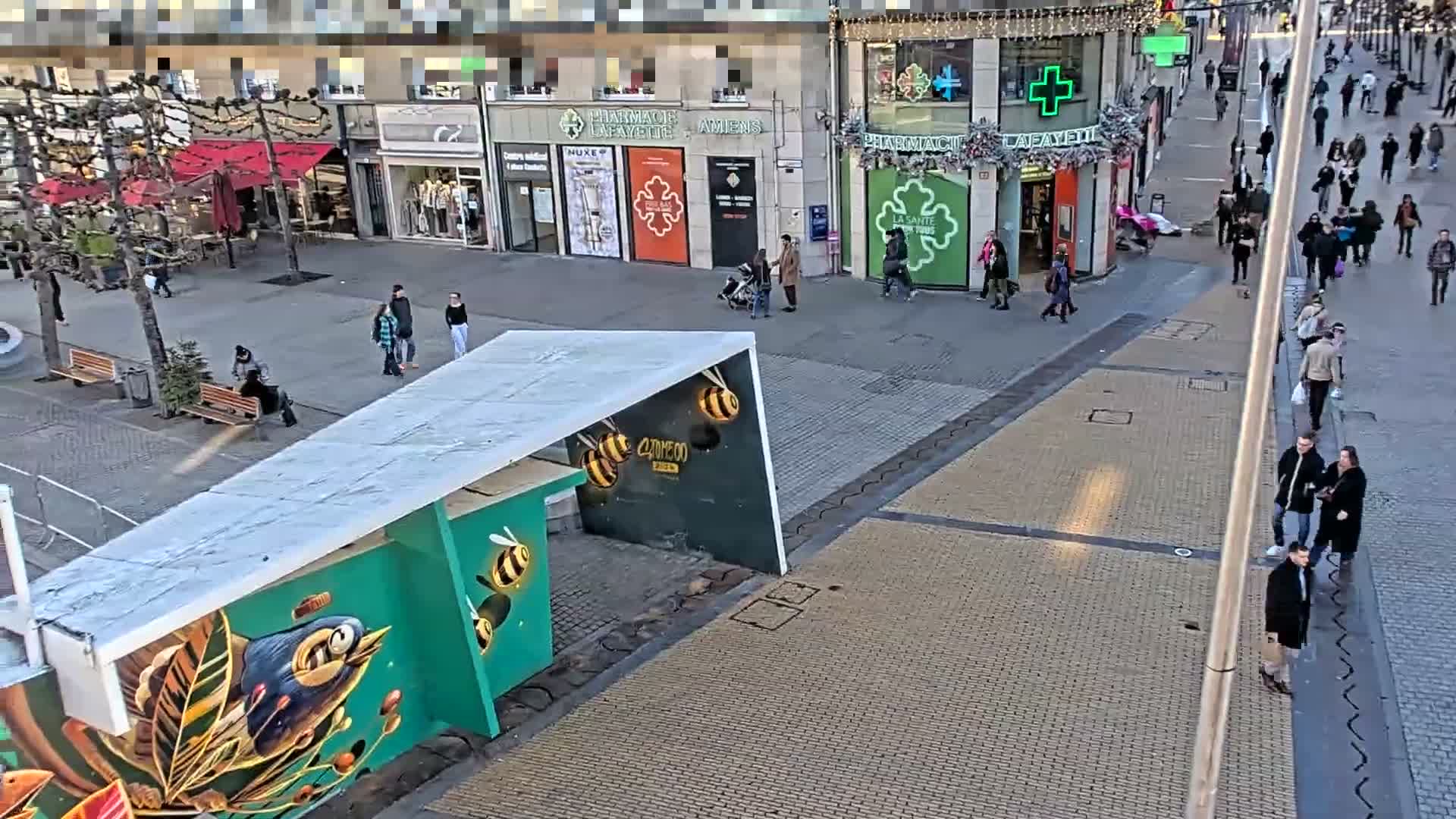 Amiens , Place Gambetta Square Live Cam - Amiens, Somme, Hauts-de-France, France