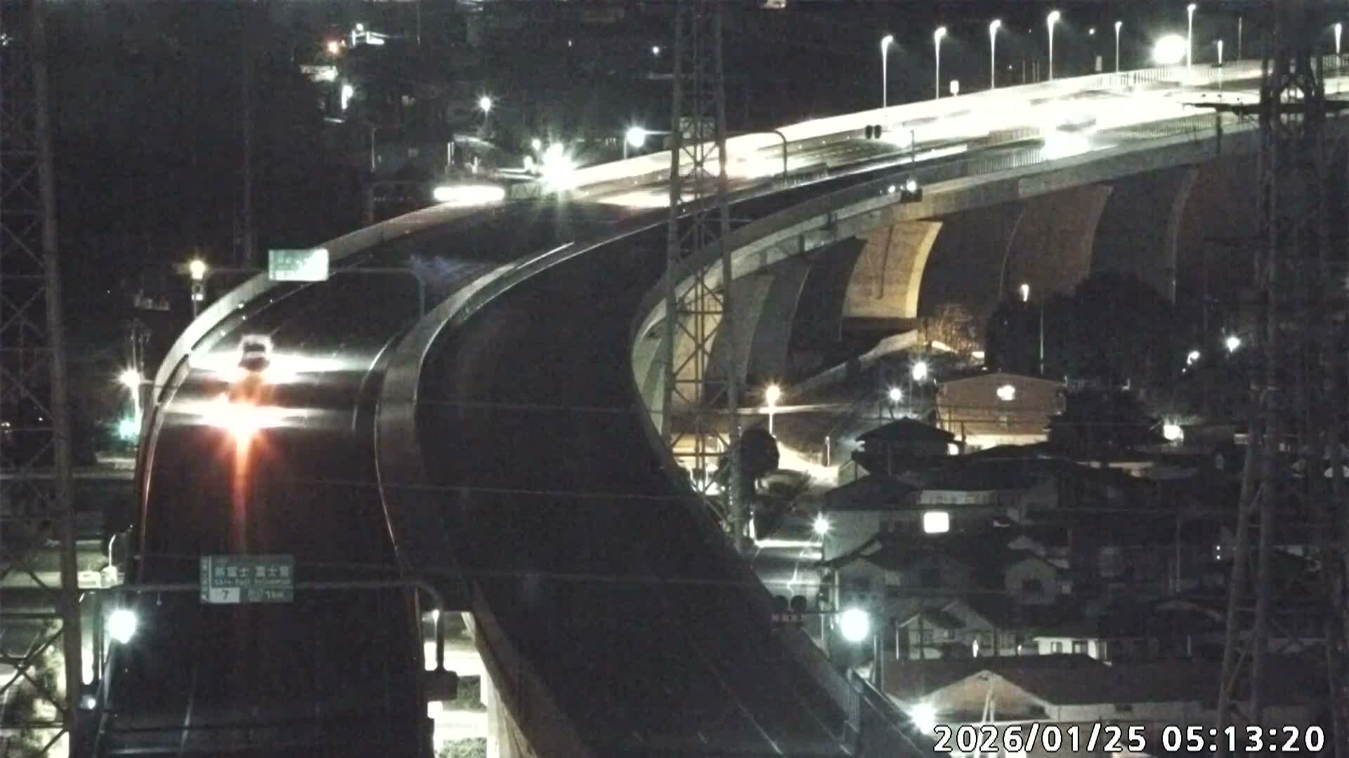 Fujinomiya City & Mount Fuji  ( 富士山と富士宮市 ) Skyline Live Cam - Yamamoto, Fujinomiya, Shizuoka, Chūbu (Tōkai),  Honshu, Japan