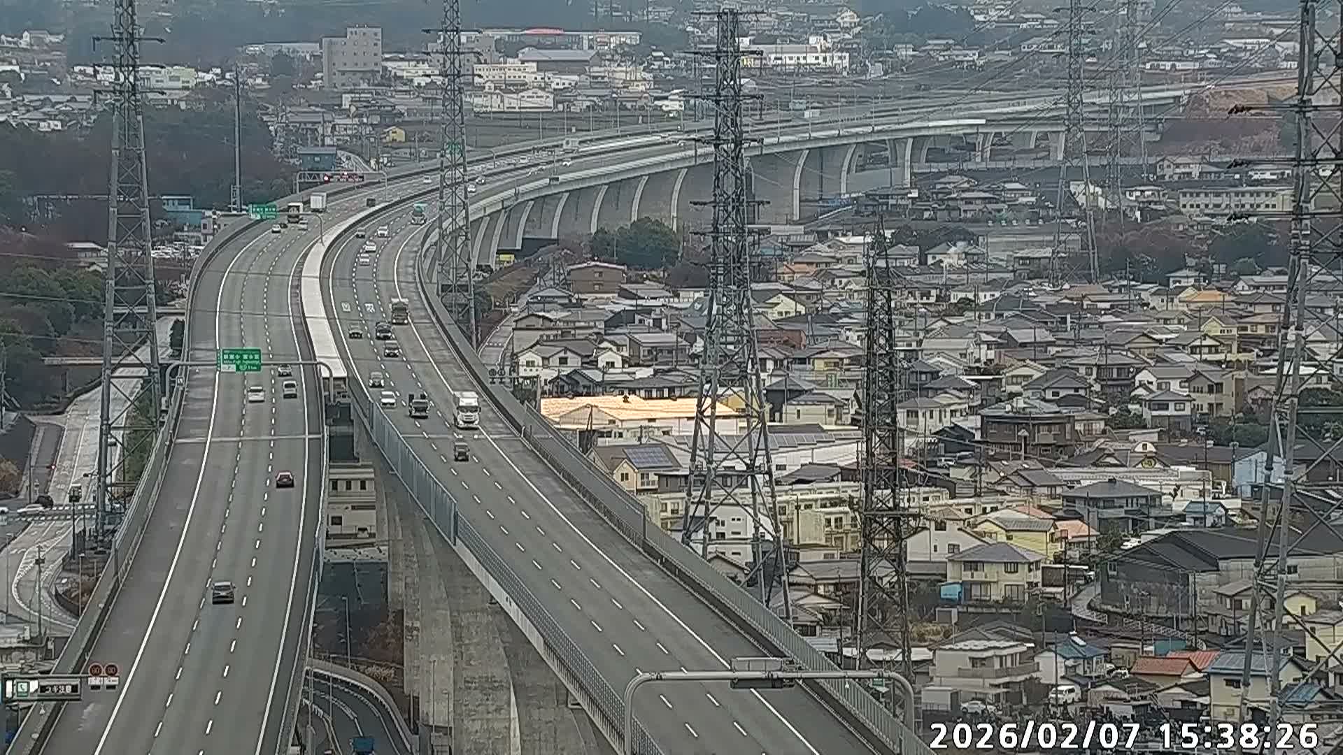 Fujinomiya City & Mount Fuji  ( 富士山と富士宮市 ) Skyline Live Cam - Yamamoto, Fujinomiya, Shizuoka, Chūbu (Tōkai),  Honshu, Japan