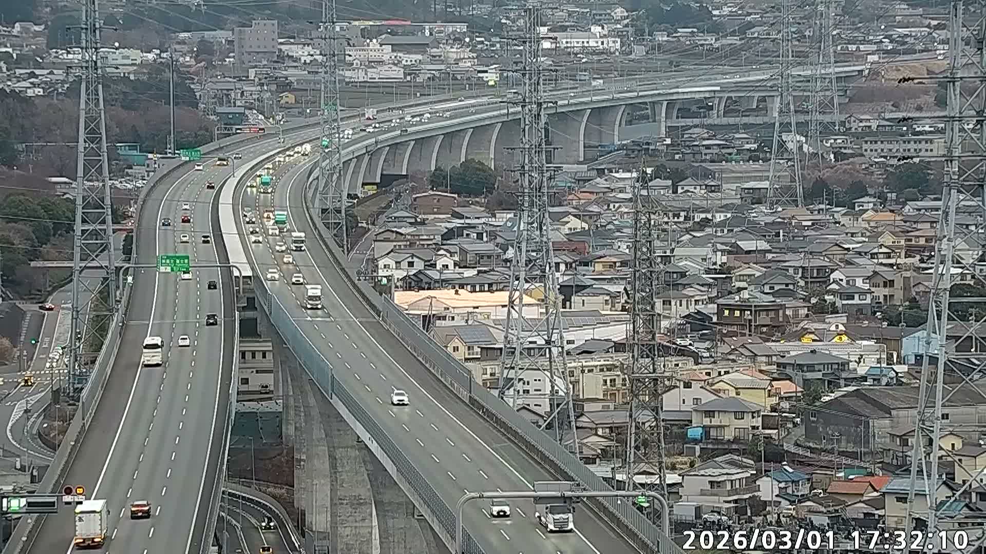 Fujinomiya City & Mount Fuji  ( 富士山と富士宮市 ) Skyline Live Cam - Yamamoto, Fujinomiya, Shizuoka, Chūbu (Tōkai),  Honshu, Japan