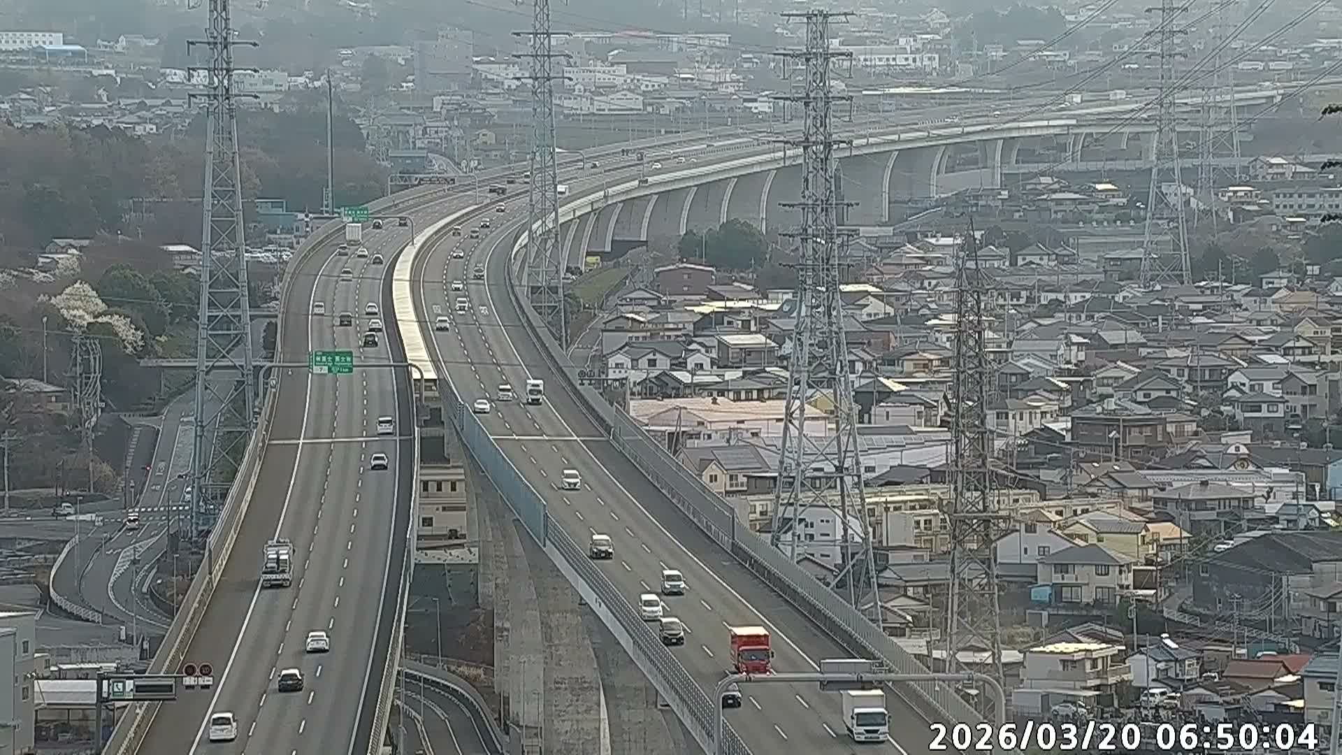 Fujinomiya City & Mount Fuji  ( 富士山と富士宮市 ) Skyline Live Cam - Yamamoto, Fujinomiya, Shizuoka, Chūbu (Tōkai),  Honshu, Japan