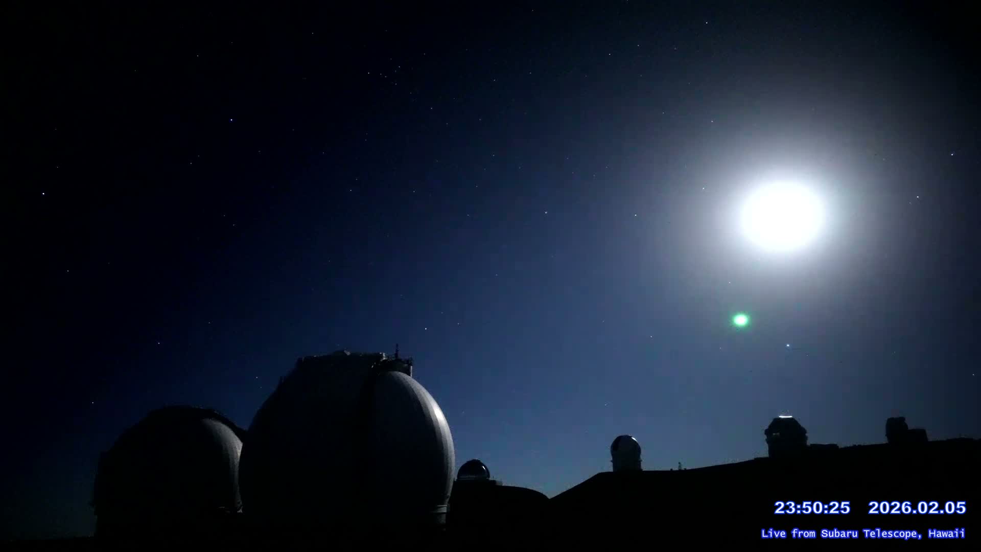 Hawaii , Mauna Kea Volcano & Observatories Center ( Subaru Telescope of  National Astronomical Observatory of Japan)  towards East Live Cam - Mauna Kea Access Road, Hilo,  Big Island, Hawaii, USA