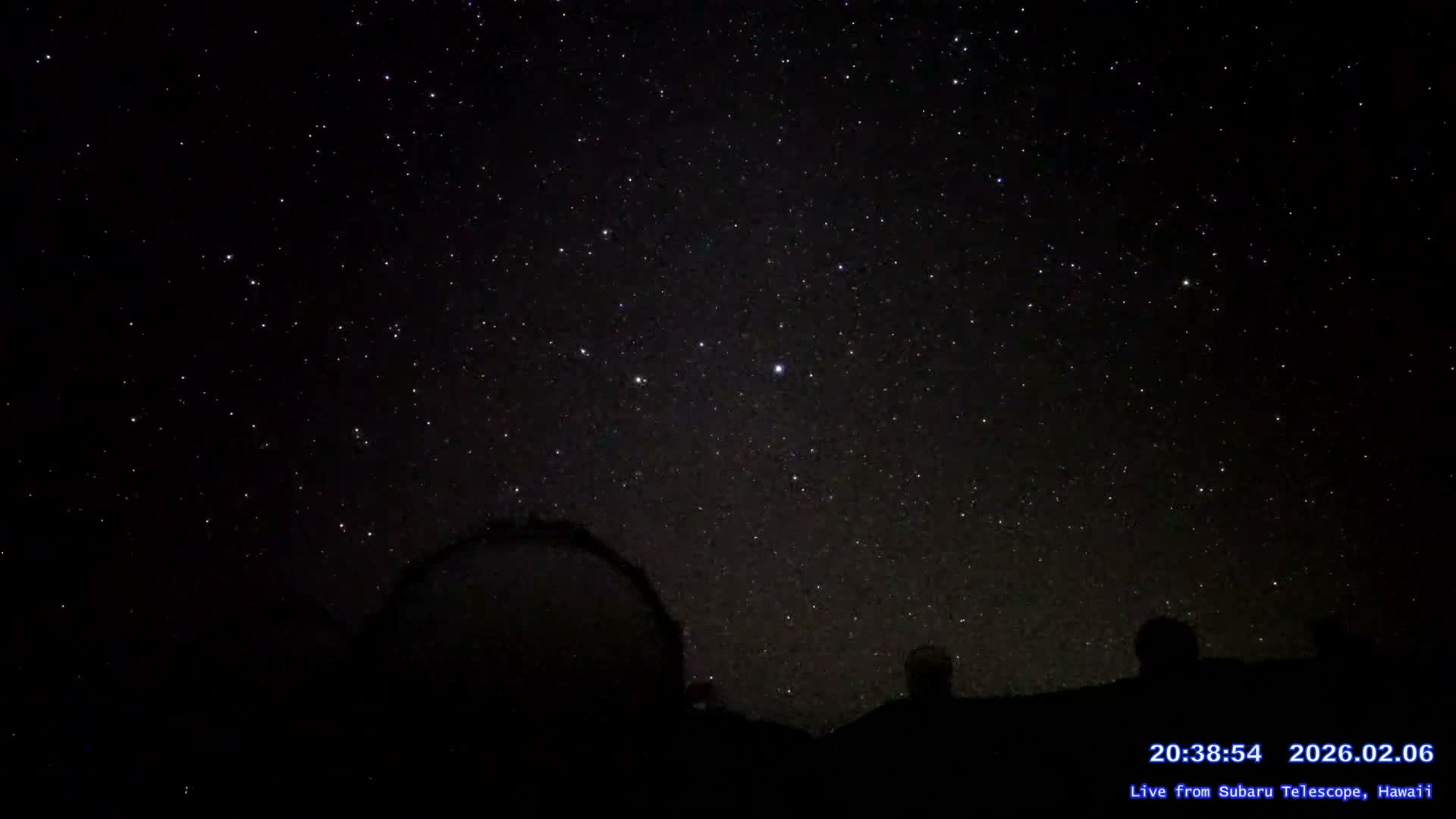 Hawaii , Mauna Kea Volcano & Observatories Center ( Subaru Telescope of  National Astronomical Observatory of Japan)  towards East Live Cam - Mauna Kea Access Road, Hilo,  Big Island, Hawaii, USA