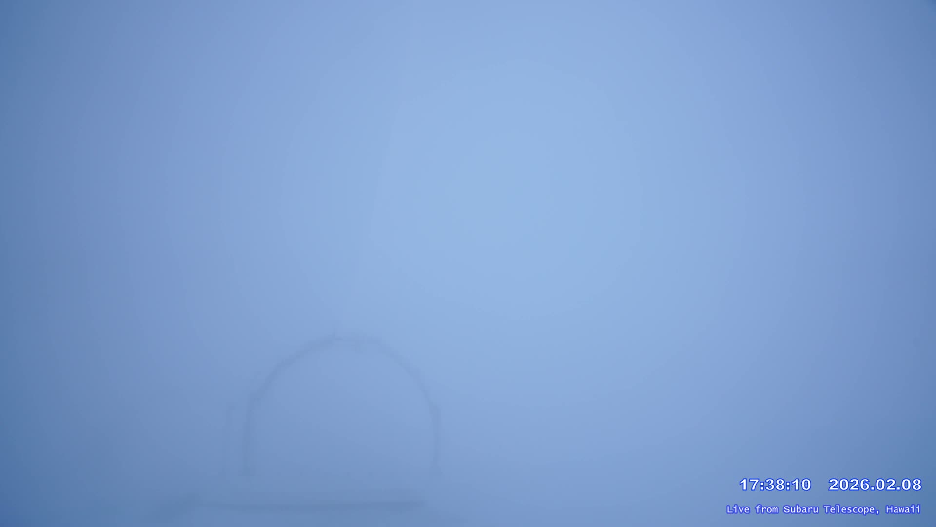 Hawaii , Mauna Kea Volcano & Observatories Center ( Subaru Telescope of  National Astronomical Observatory of Japan)  towards East Live Cam - Mauna Kea Access Road, Hilo,  Big Island, Hawaii, USA
