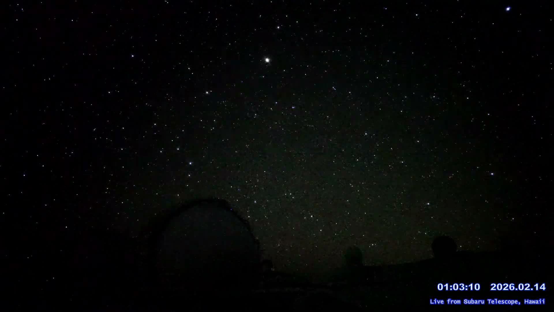 Hawaii , Mauna Kea Volcano & Observatories Center ( Subaru Telescope of  National Astronomical Observatory of Japan)  towards East Live Cam - Mauna Kea Access Road, Hilo,  Big Island, Hawaii, USA