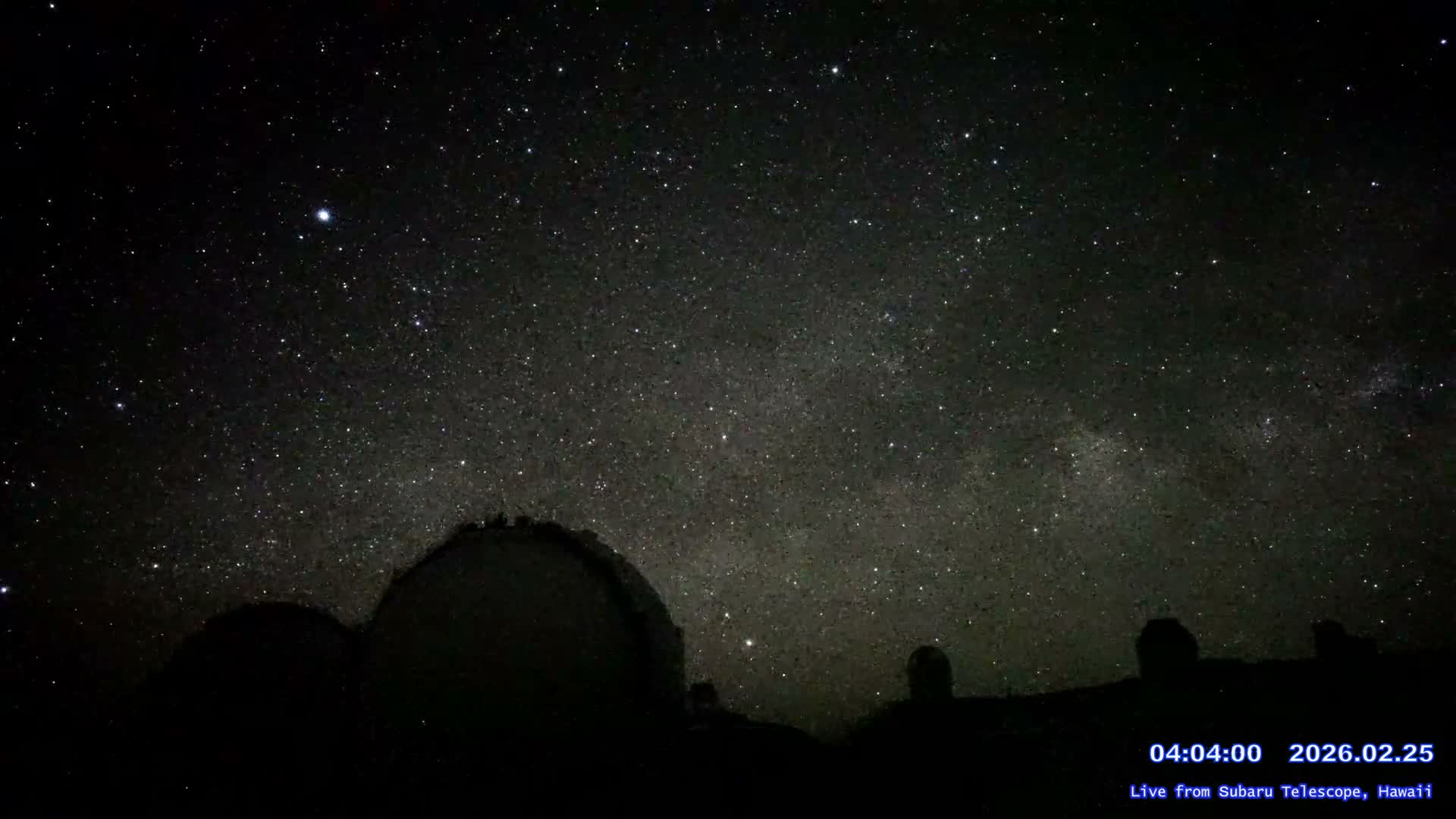 Hawaii , Mauna Kea Volcano & Observatories Center ( Subaru Telescope of  National Astronomical Observatory of Japan)  towards East Live Cam - Mauna Kea Access Road, Hilo,  Big Island, Hawaii, USA