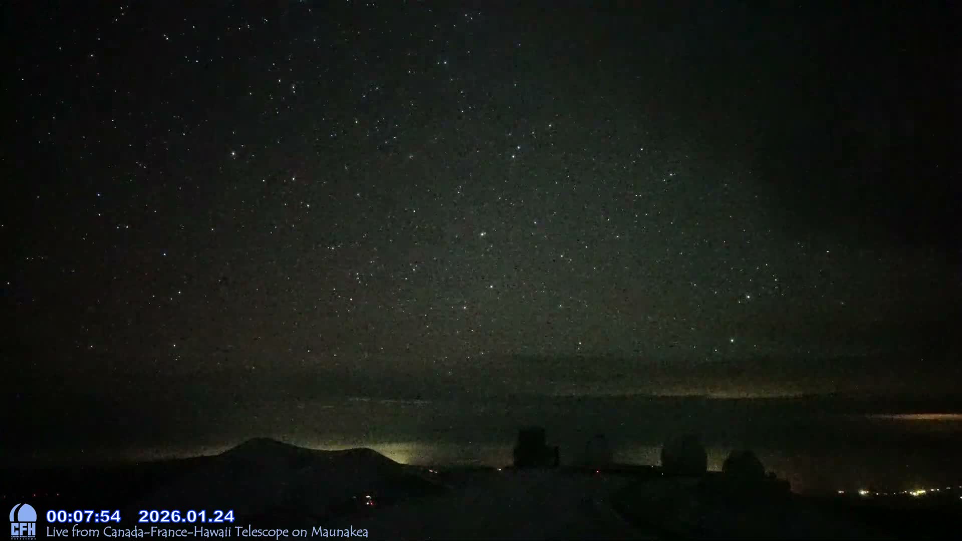 Hawaii , Mauna Kea Volcano & Observatories Center  towards West Live Cam - Mauna Kea Access Road, Hilo, Big Island, Hawaii, USA