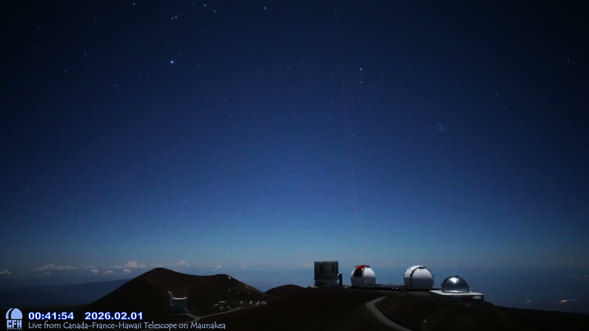 Hawaii , Mauna Kea Volcano & Observatories Center  towards West Live Cam - Mauna Kea Access Road, Hilo, Big Island, Hawaii, USA