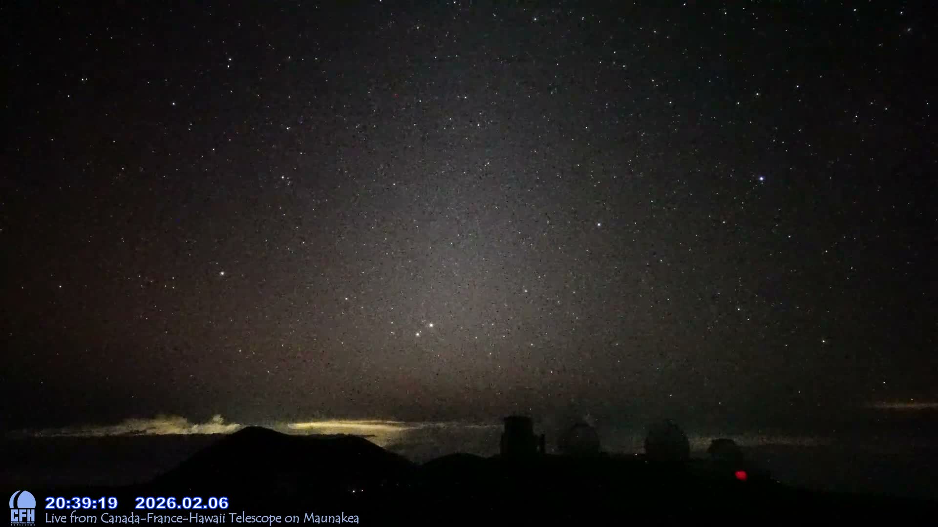 Hawaii , Mauna Kea Volcano & Observatories Center  towards West Live Cam - Mauna Kea Access Road, Hilo, Big Island, Hawaii, USA